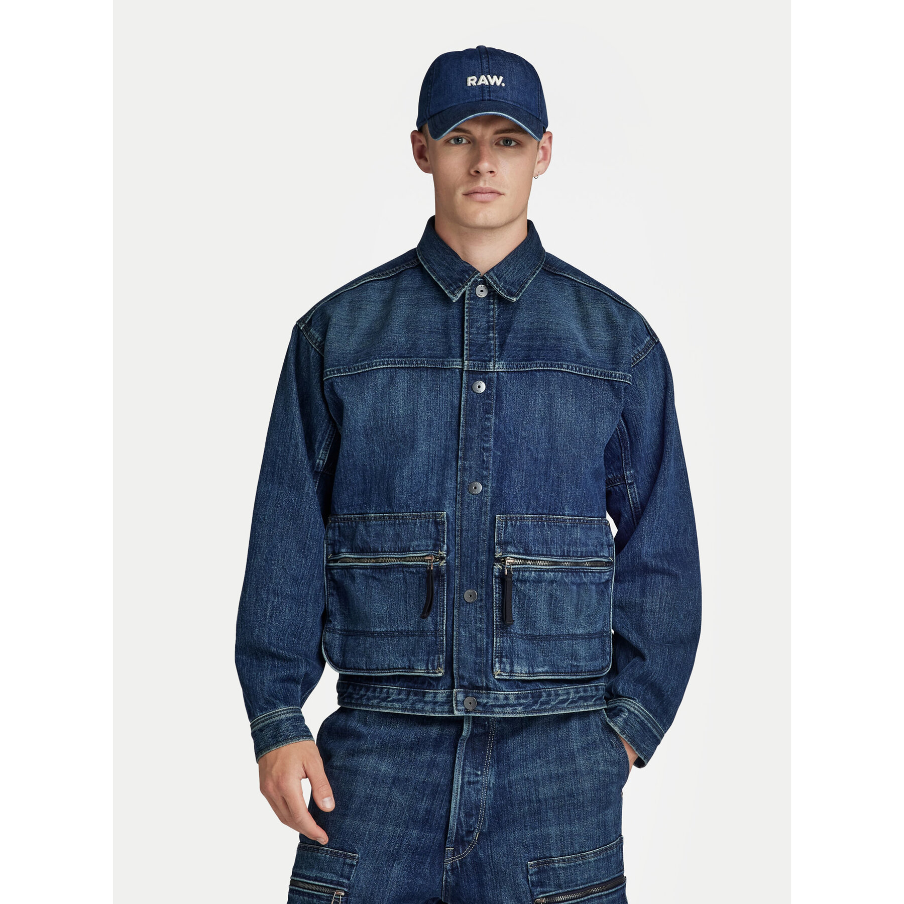 G-Star Raw Jeansjacke Utility D24330-D577-G334 Blau Regular Fit