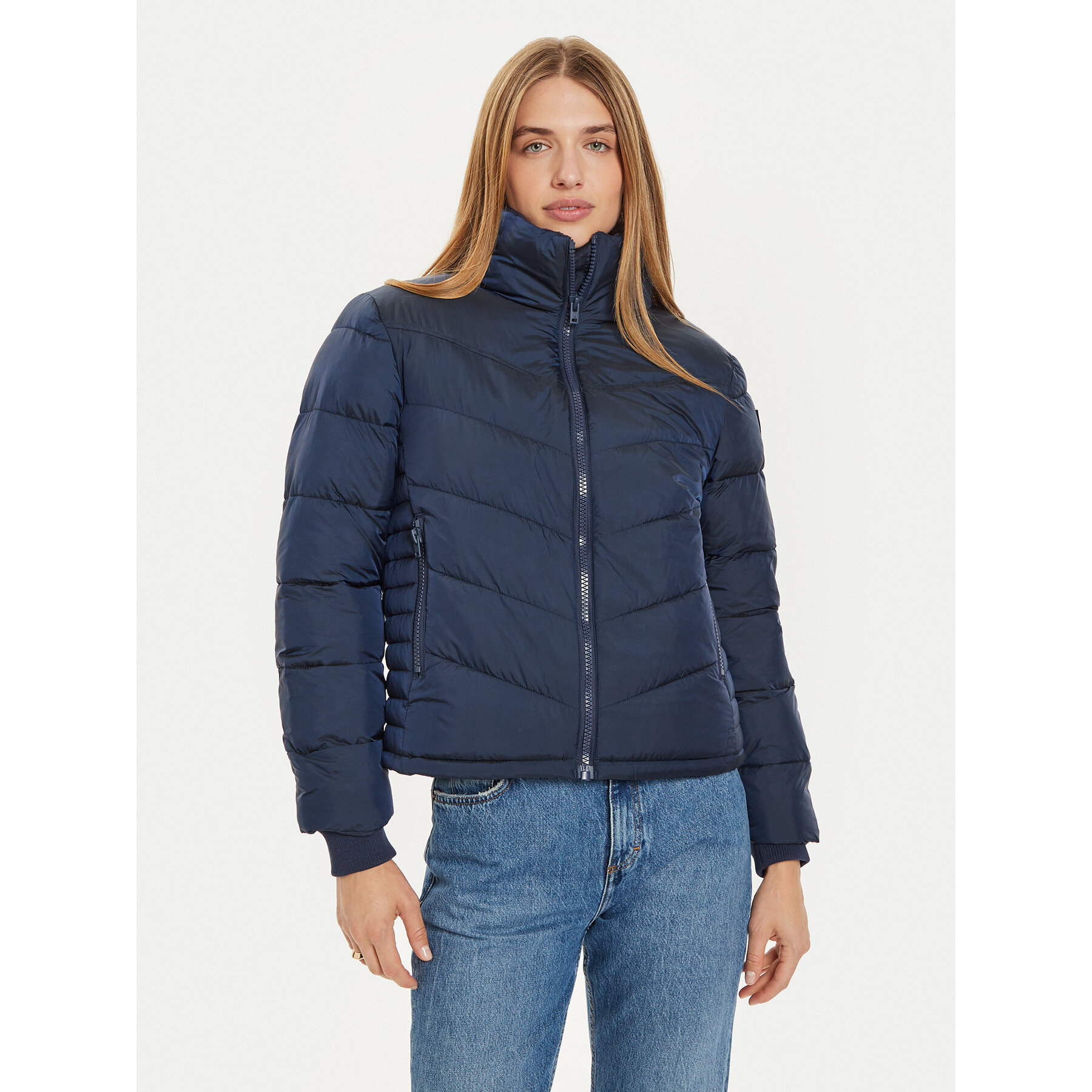Wrangler Winterjacke 112356503 Dunkelblau Regular Fit