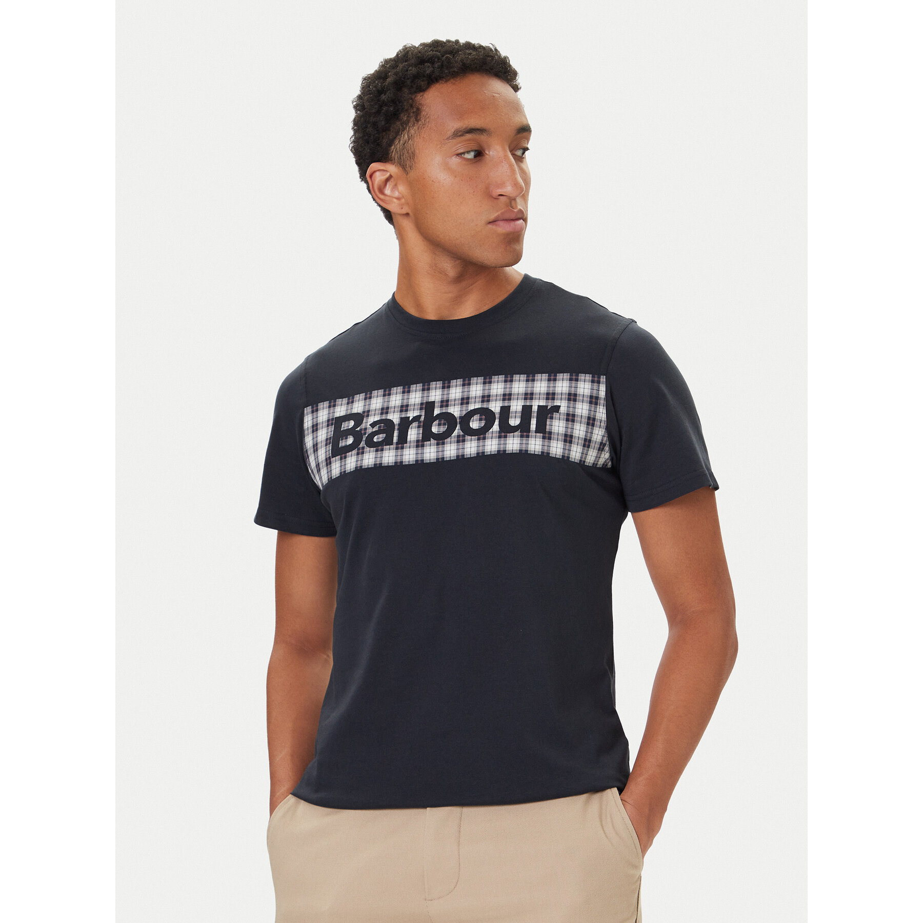 Barbour T-Shirt MTS1496NY91 Dunkelblau Regular Fit