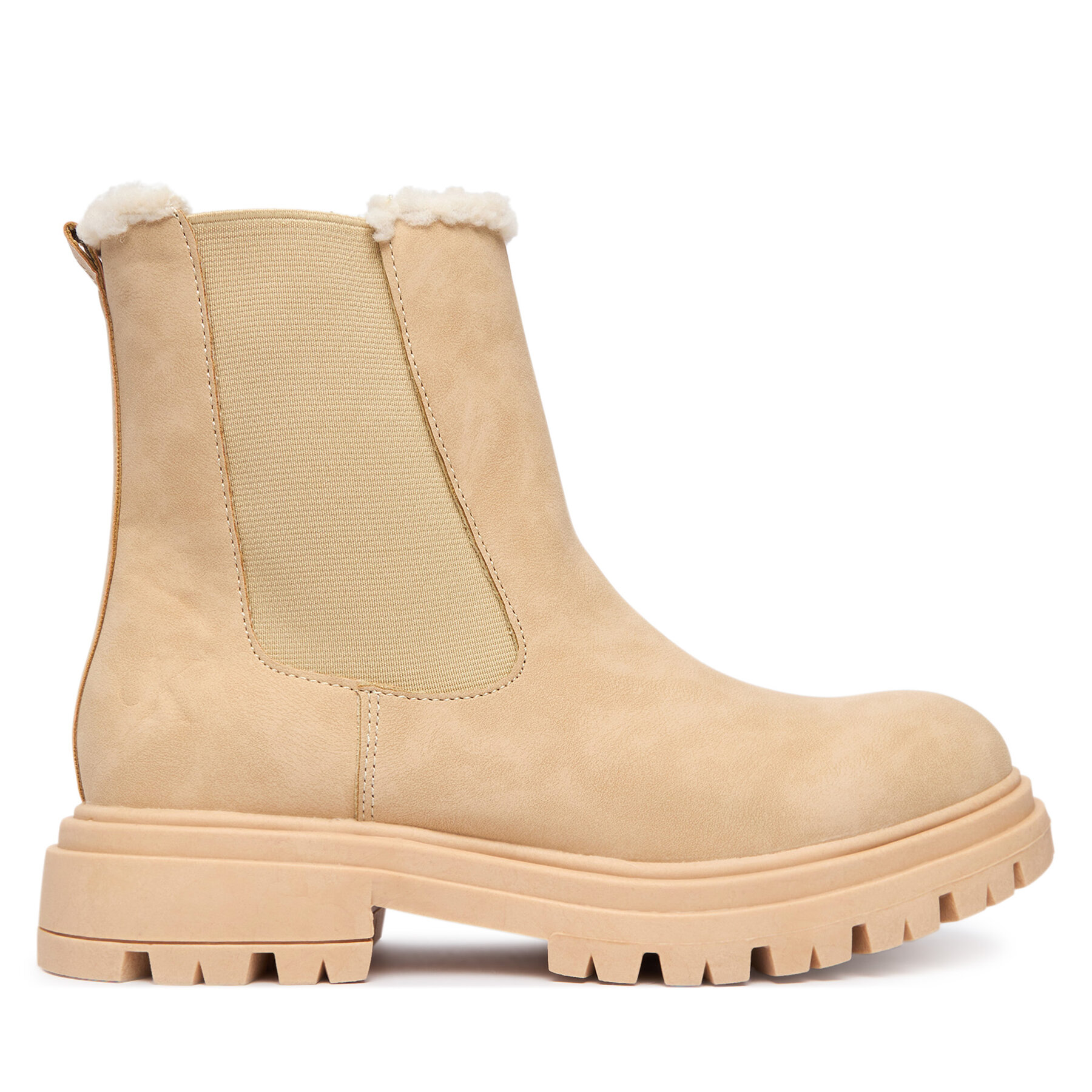 Bokacsizma Calvin Klein V3A5-83126-0315500 D Bézs