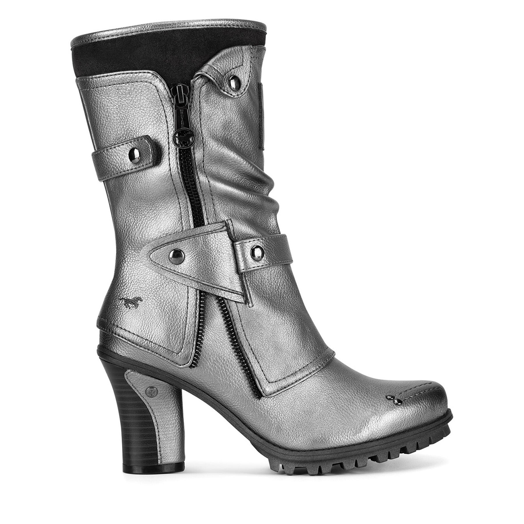 Mustang Μπότες Mustang 1141-606 Ασημί