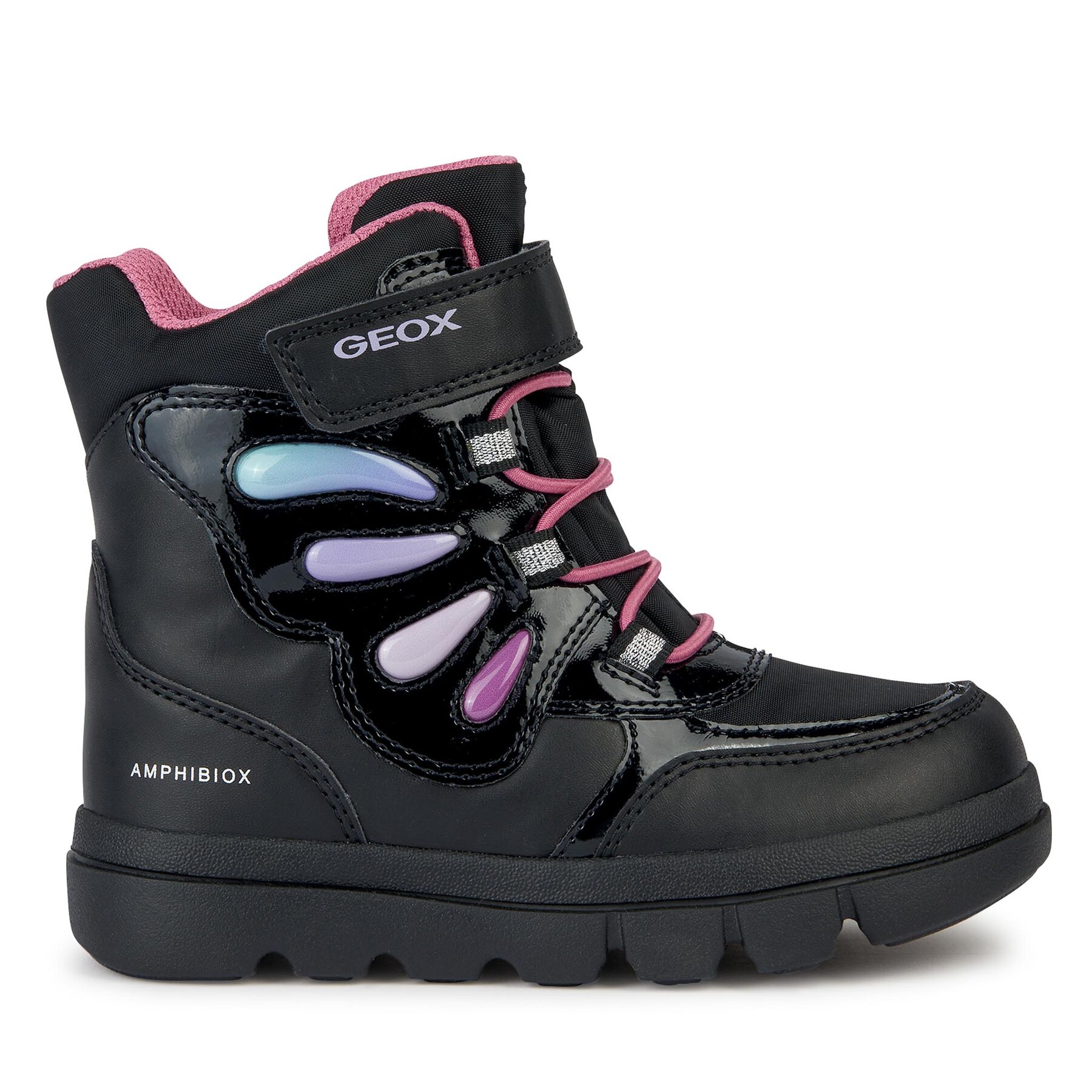 Čižmy Geox J Willaboom Girl B A J36HWA 054FU C9240 M Čierna
