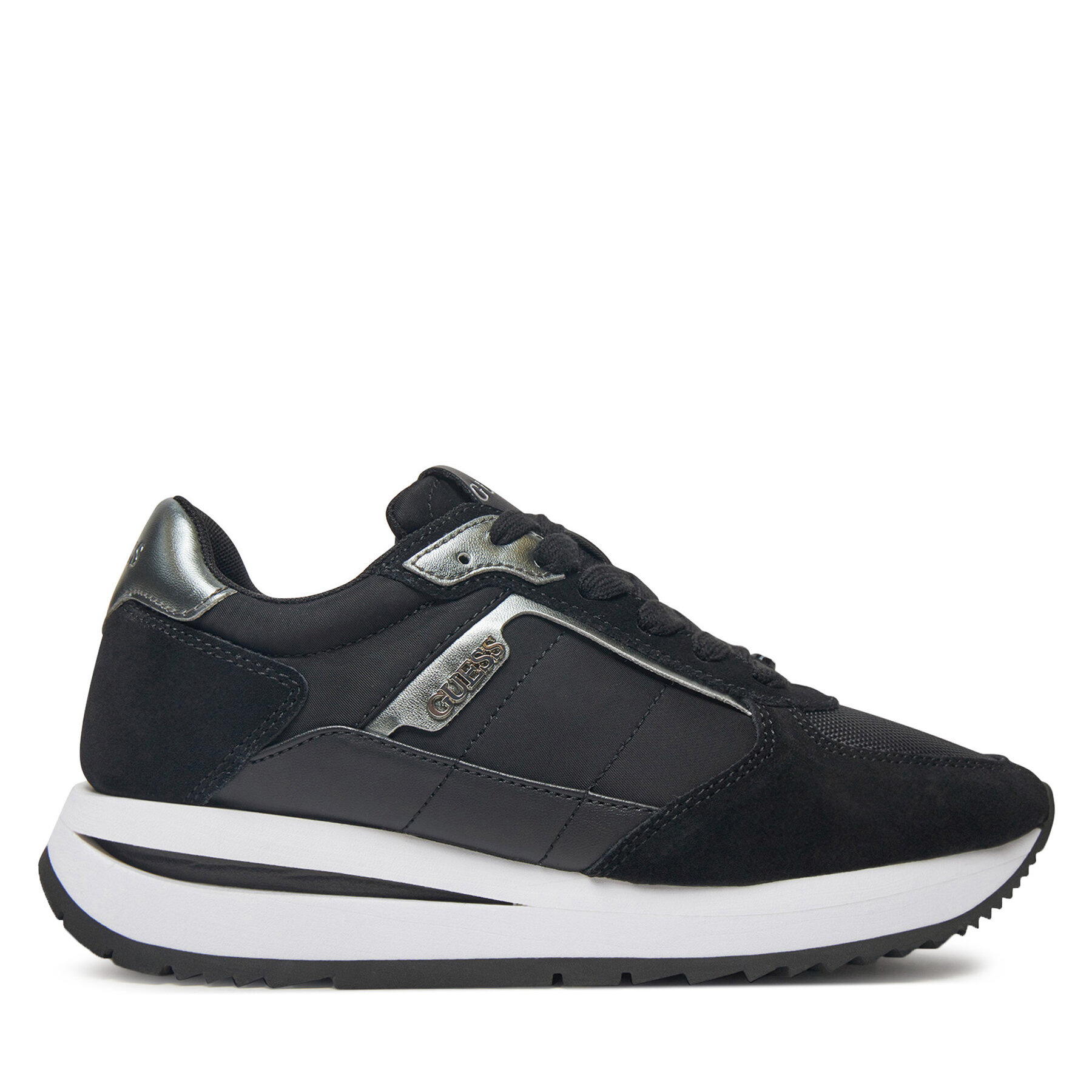 Damskie Sneakersy Guess, Rozmiar 37 Czarny FLPEGY FAB12