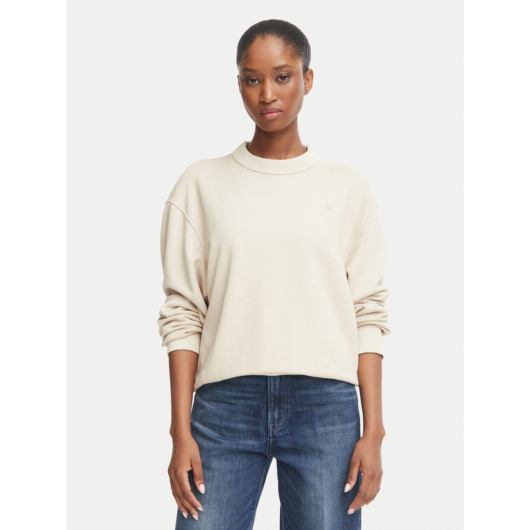 G-Star Sweatshirt Unit D28752-D969 Beige Regular Fit