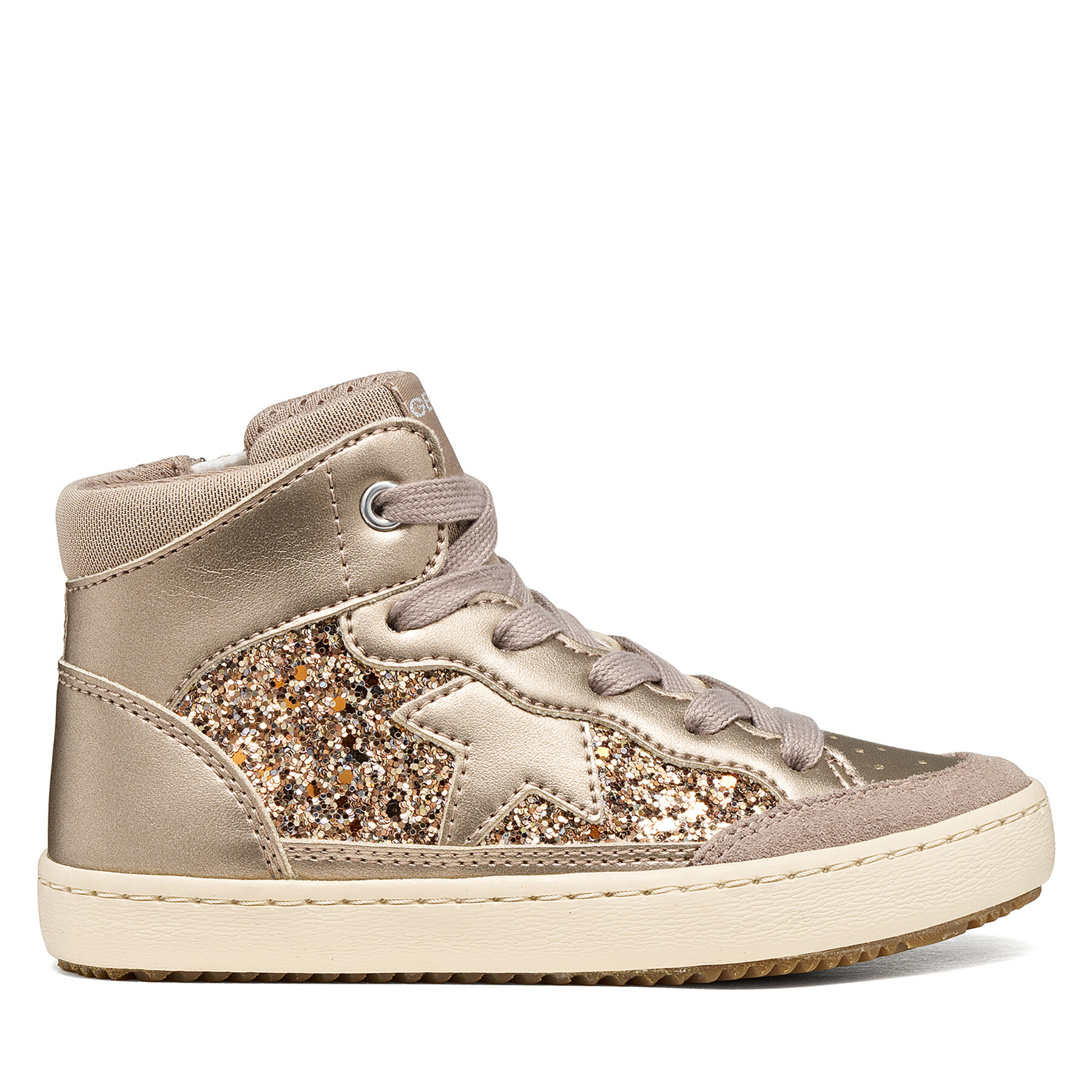 Sneakersy Geox J Kalispera Girl J664GB 0NFEW C6028 D Zlatá