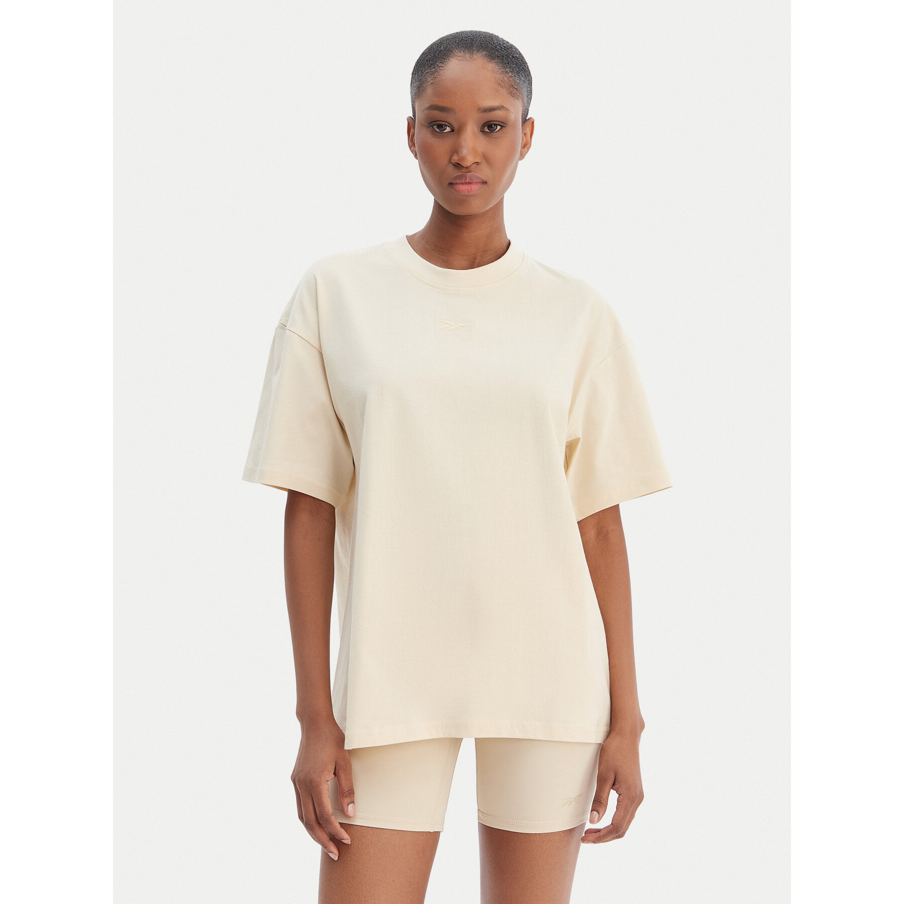Reebok T-shirt Reebok x Ewa Chodakowska RK25611CCW Bež Relaxed Fit