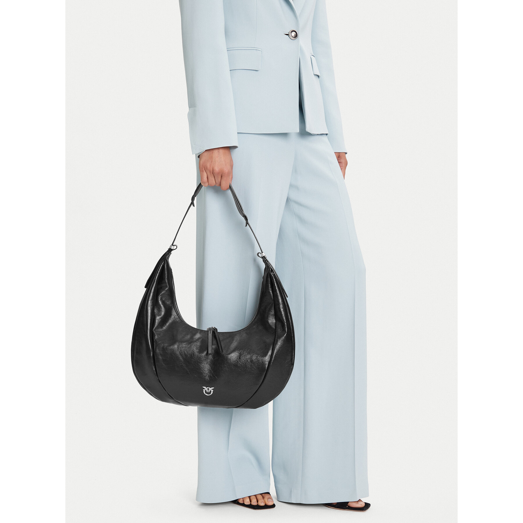 Дамска чанта PINKO Slouchy Hobo Big PE 25 PLTT 104295 A29J Черен