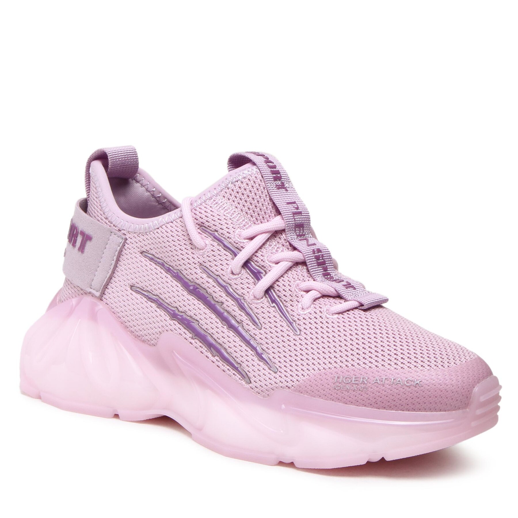 Sneakers PHILIPP PLEIN Tiger Attack SACS WSC2675 STE003N Lilac 30 epantofi.ro imagine noua
