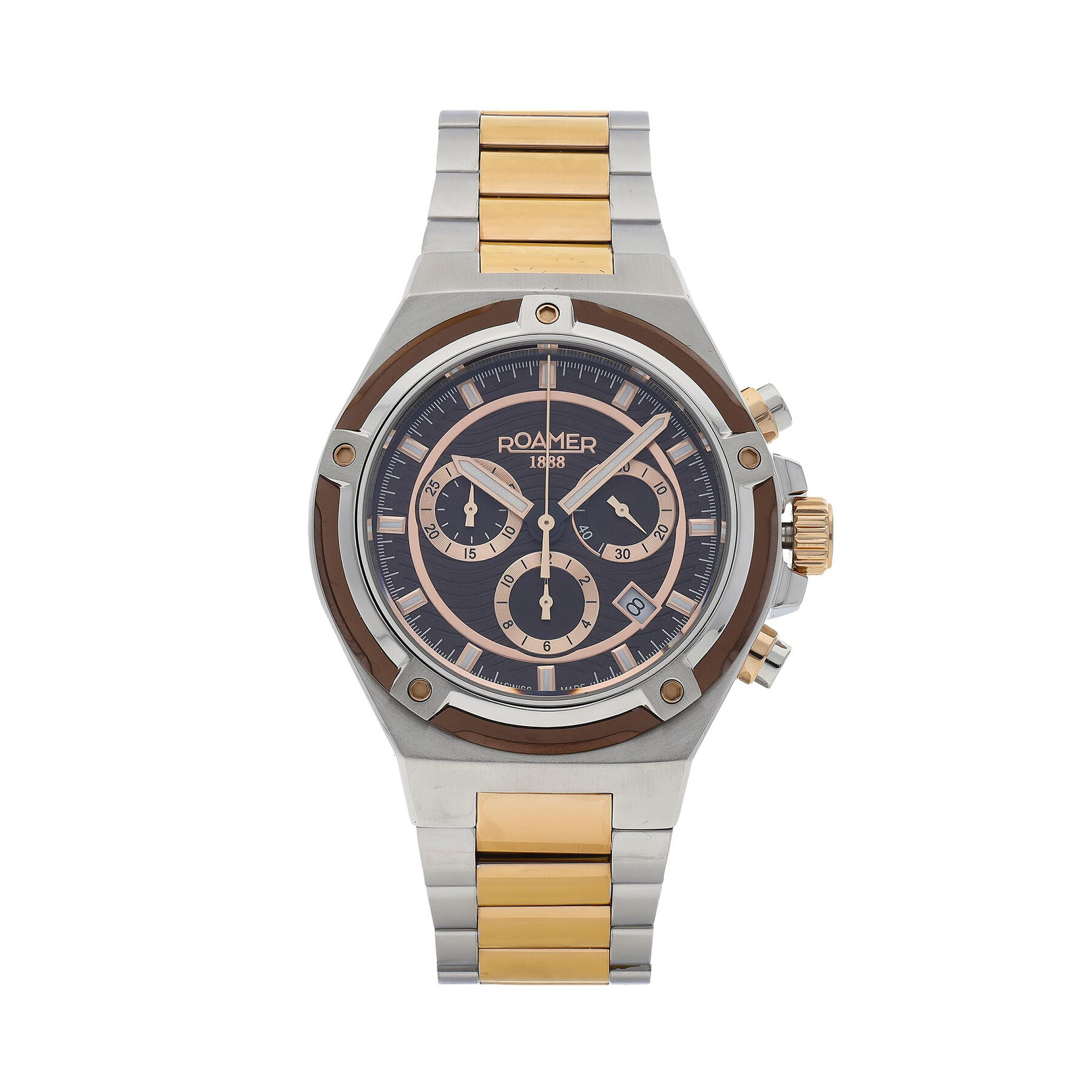 Ρολόι Roamer Tempomaster Chrono 221837 49 65 20 Ασημί