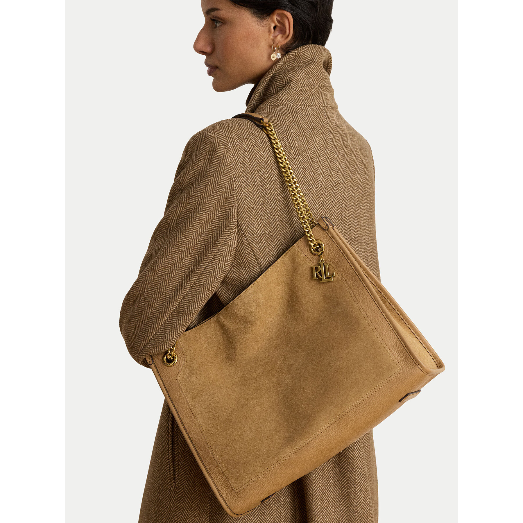 Kabelka LAUREN RALPH LAUREN 431980176003 Svetlo hnedá