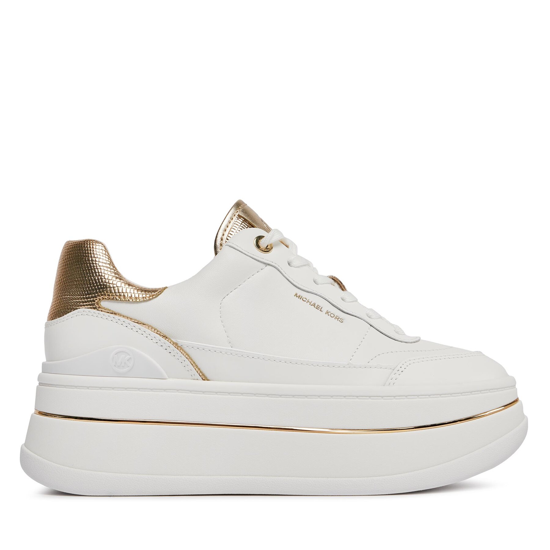 Snīkeri MICHAEL Michael Kors Hayes Lace Up 43R4HYFS2L Balts