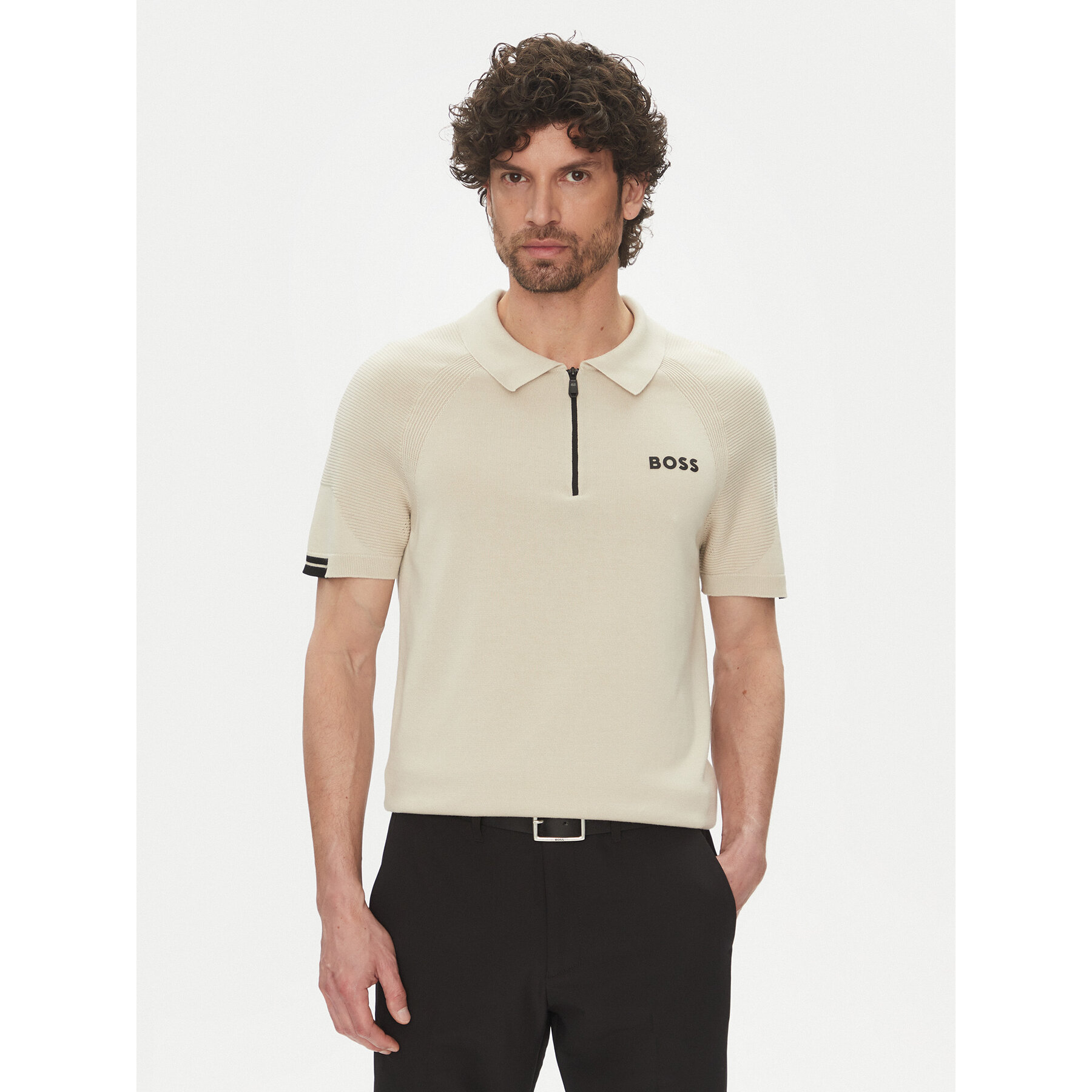 BOSS Polo K_Perform-Max_Pl 50537146 Beige Slim Fit