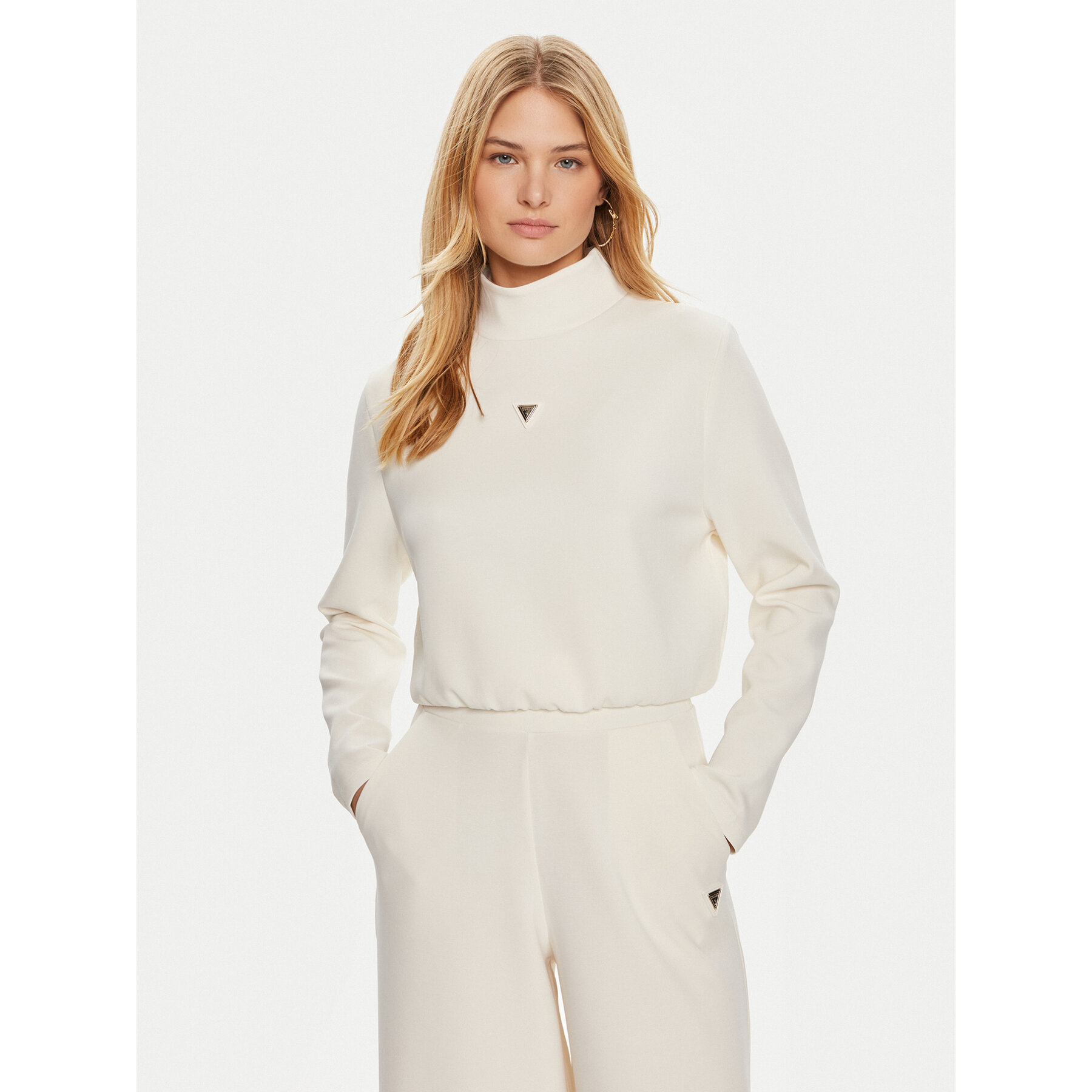 Guess Sweatshirt Olympe V4YQ05 KCAY2 Creme Regular Fit