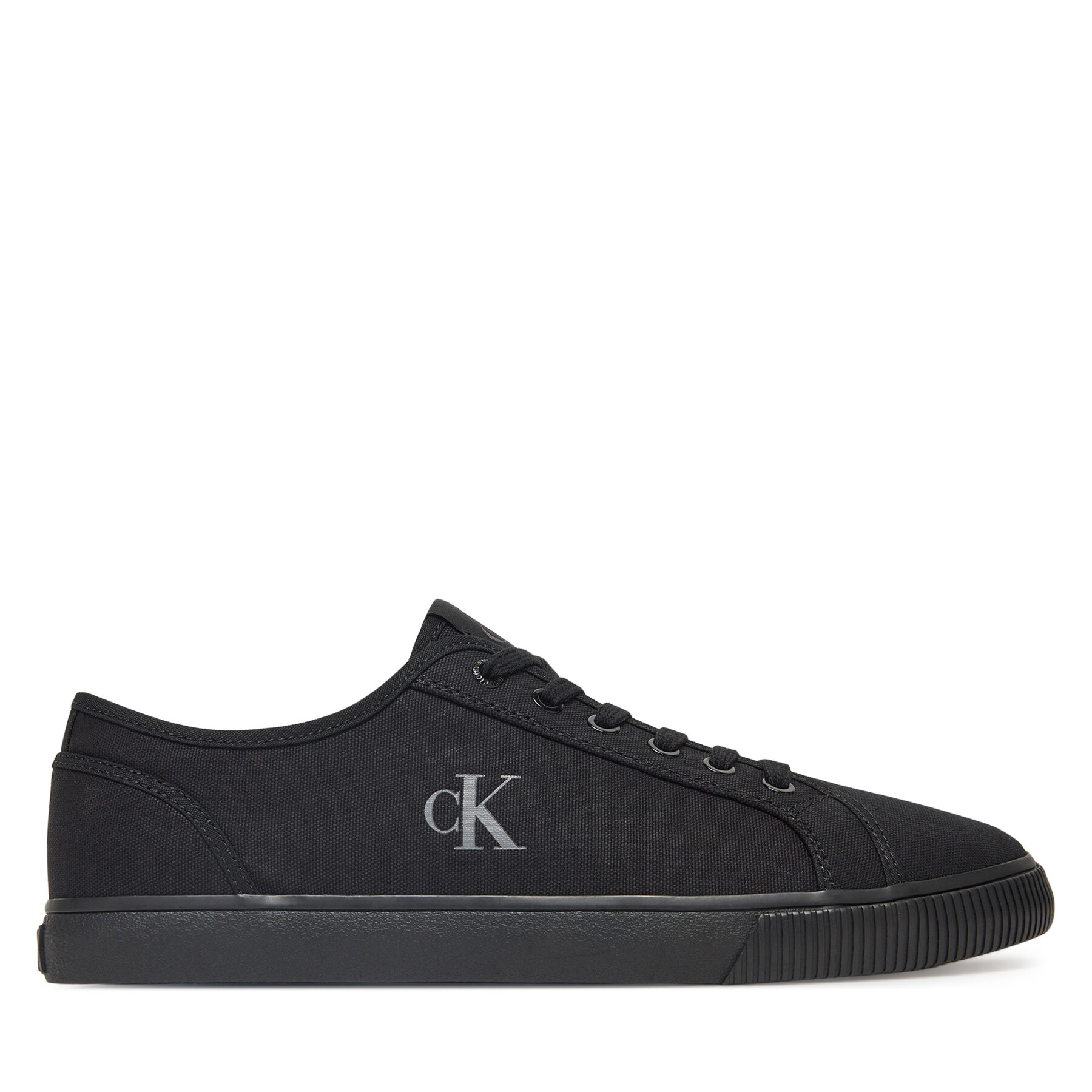 Férfi Teniszcipő Calvin Klein Jeans, Méret: 45, Fekete, Ess Vulc Low Mg Canvas YM0YM01209