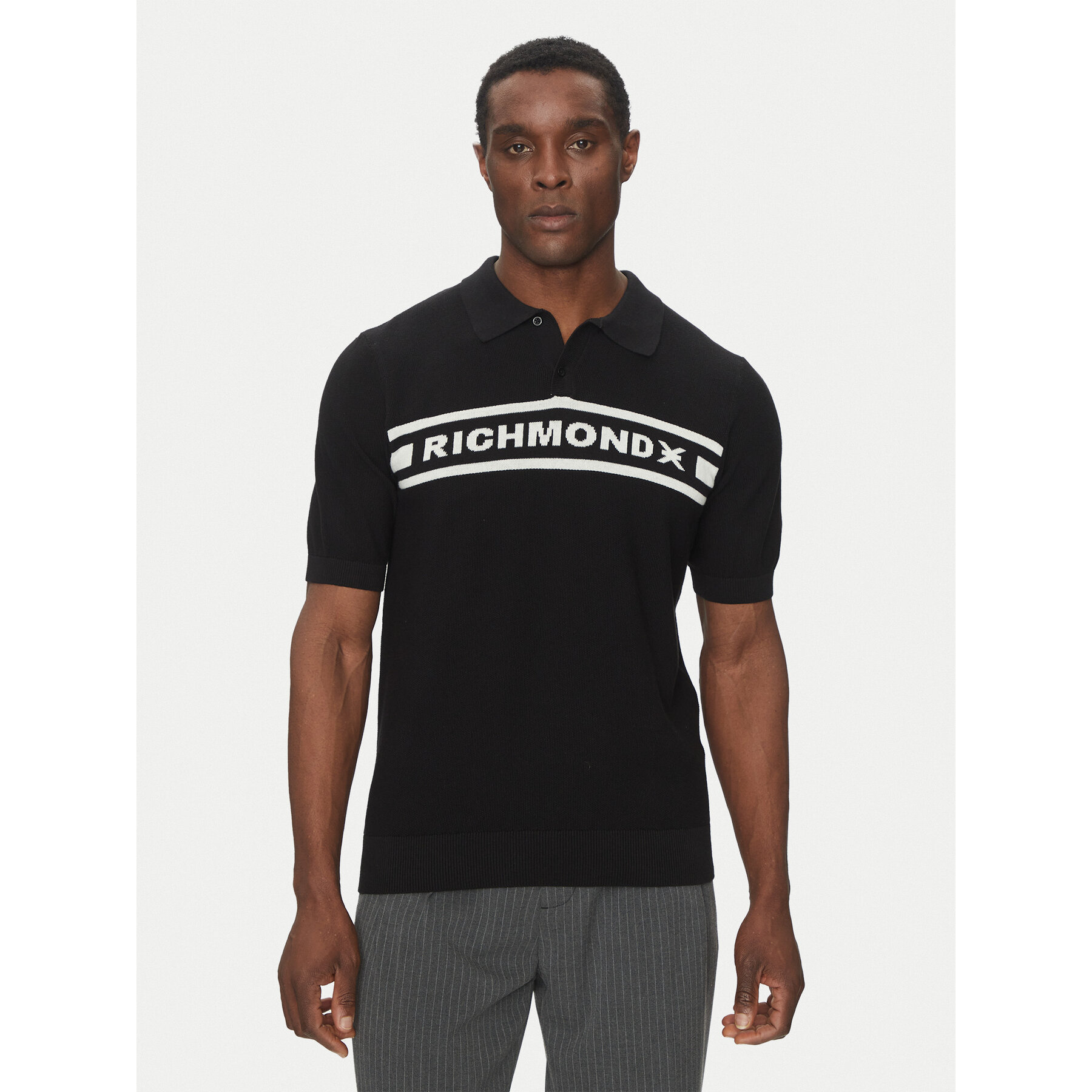 Richmond X Maglione UMP25128PO Nero Regular Fit