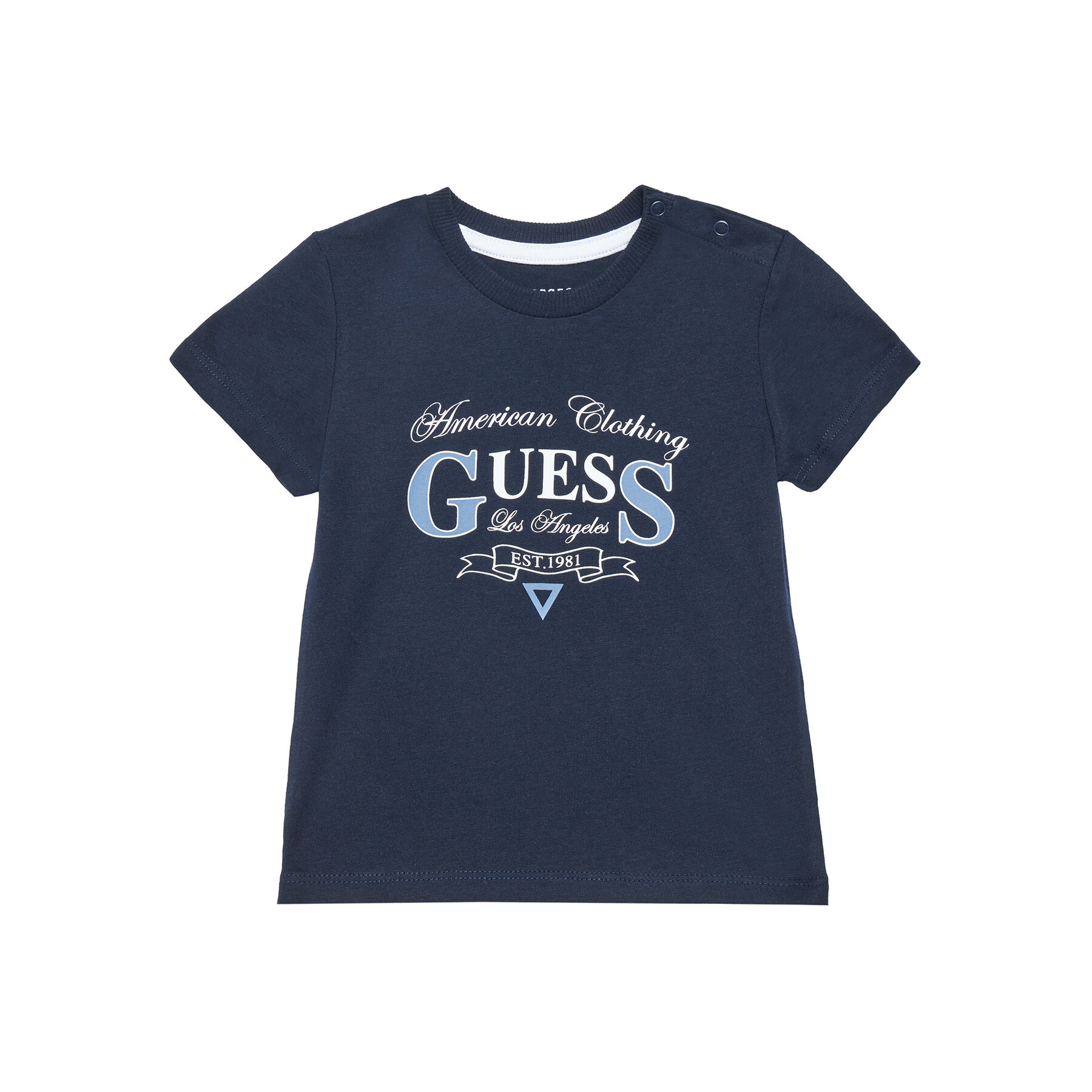 Guess T-Shirt N5YI20 K8HM4 Σκούρο μπλε Regular Fit