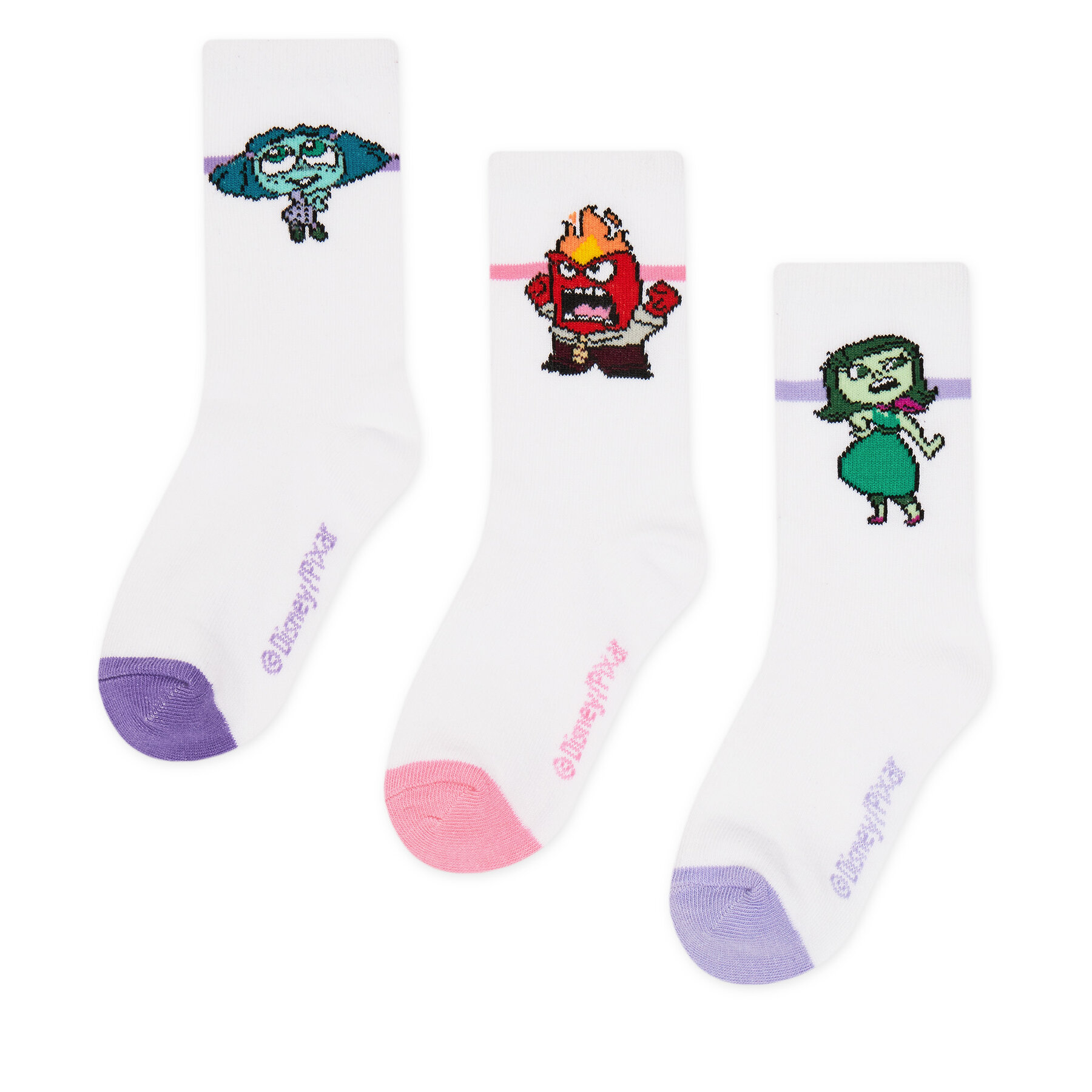 Κάλτσες INSIDE OUT 2 ACCCSSS25337PIO3PACK Λευκό