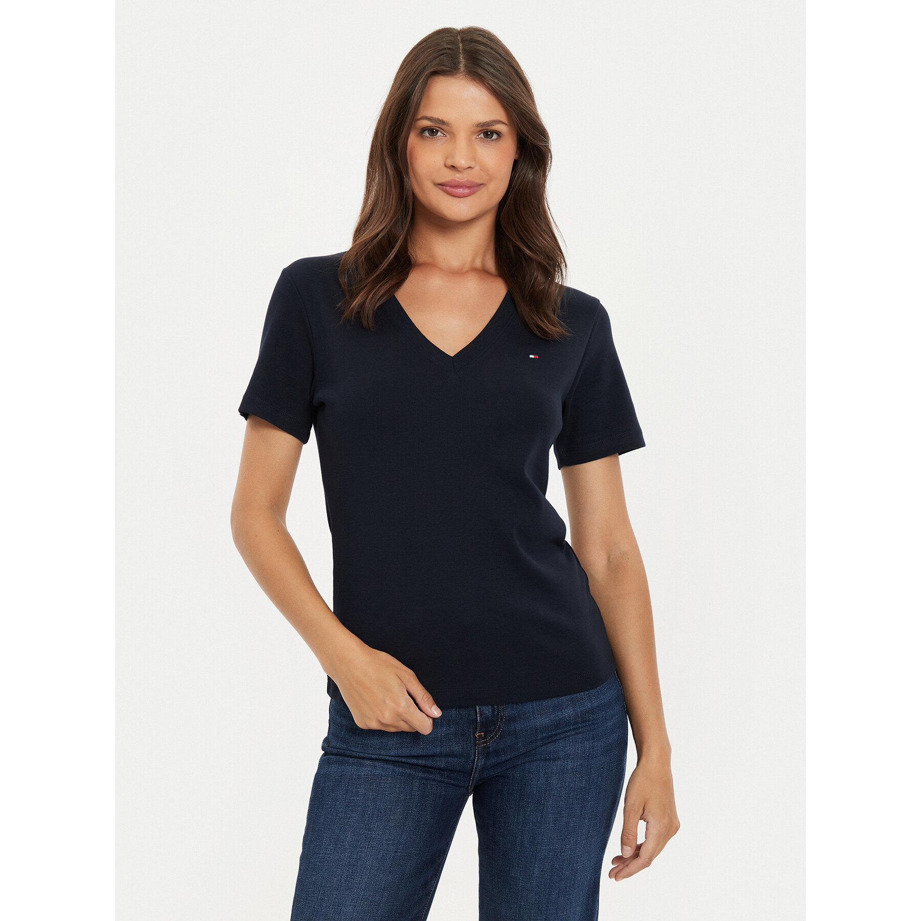 Tommy Hilfiger Póló New Cody WW0WW40584 Sötétkék Slim Fit