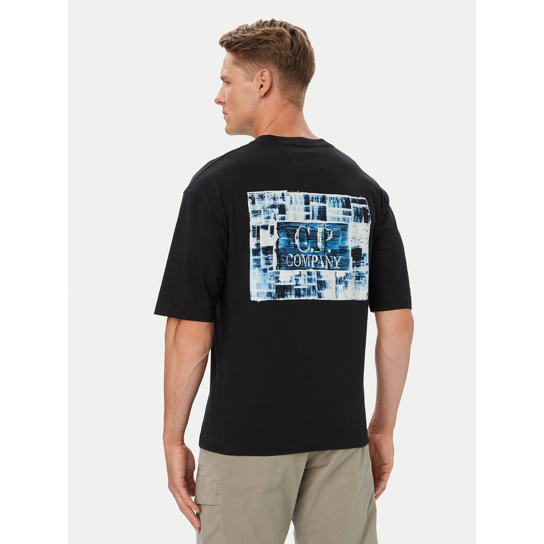 C.P. Company T-Shirt 21CMTS180A110579W Schwarz Comfort Fit