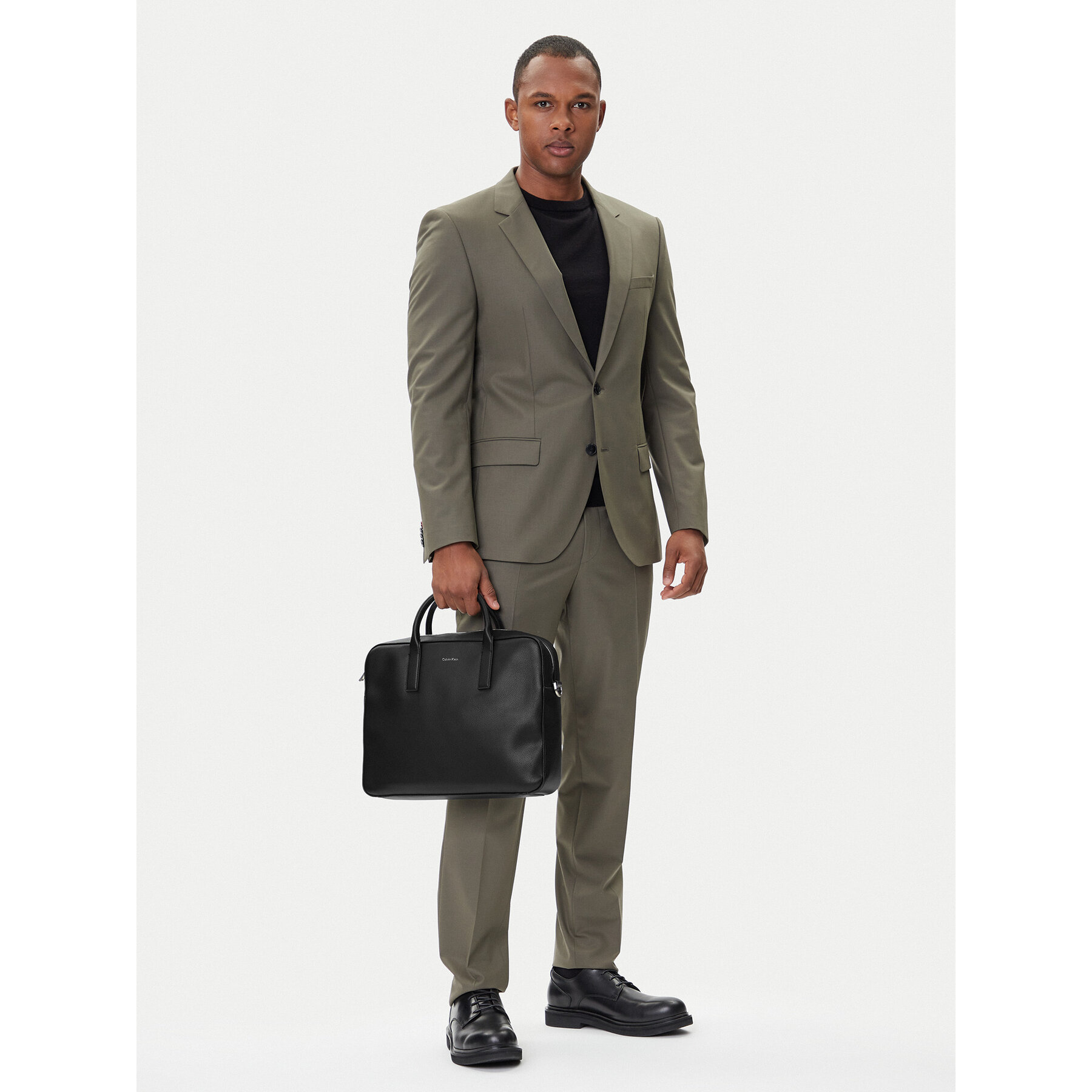 Geantă pentru laptop Calvin Klein Raised Commuter LV04D3157G Negru