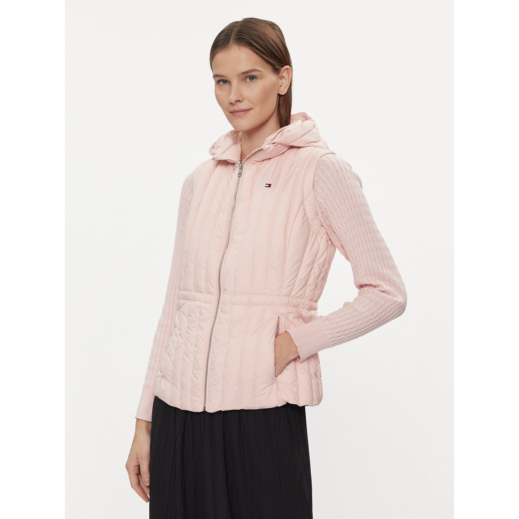 Tommy Hilfiger Bodywarmer Feminine Lw Down Vest WW0WW40485 Rosa Slim Fit