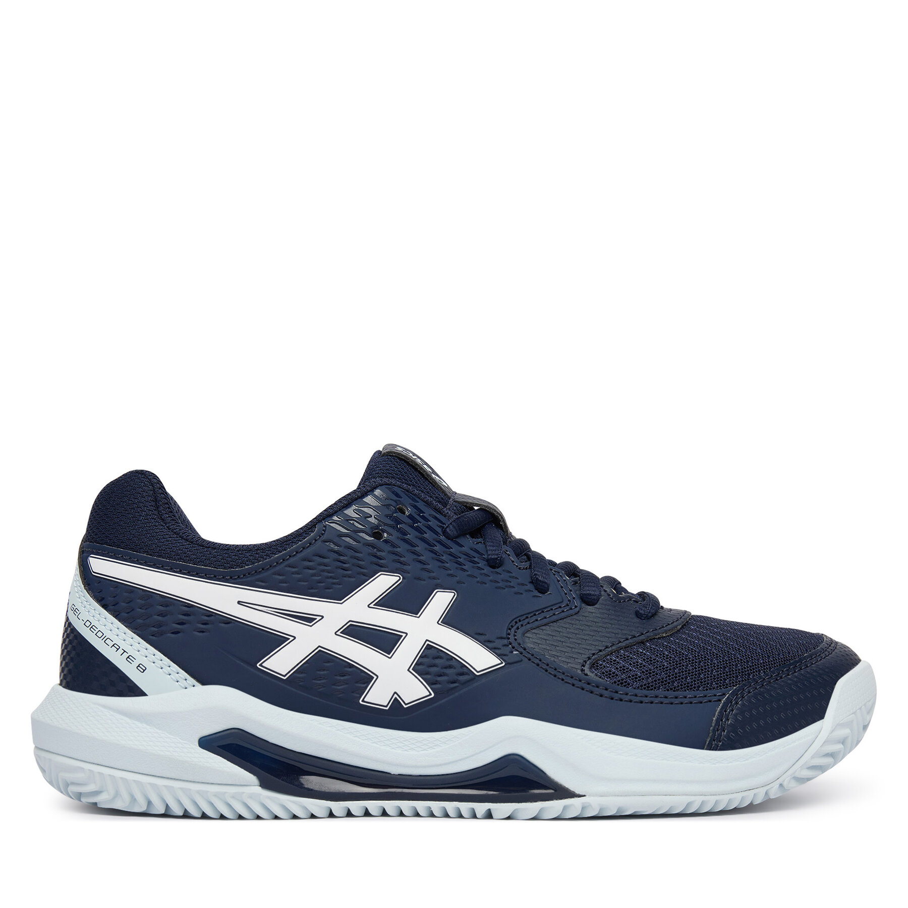 Čevlji za tenis Asics Gel-Dedicate 8 Clay 1042A255 Mornarsko modra