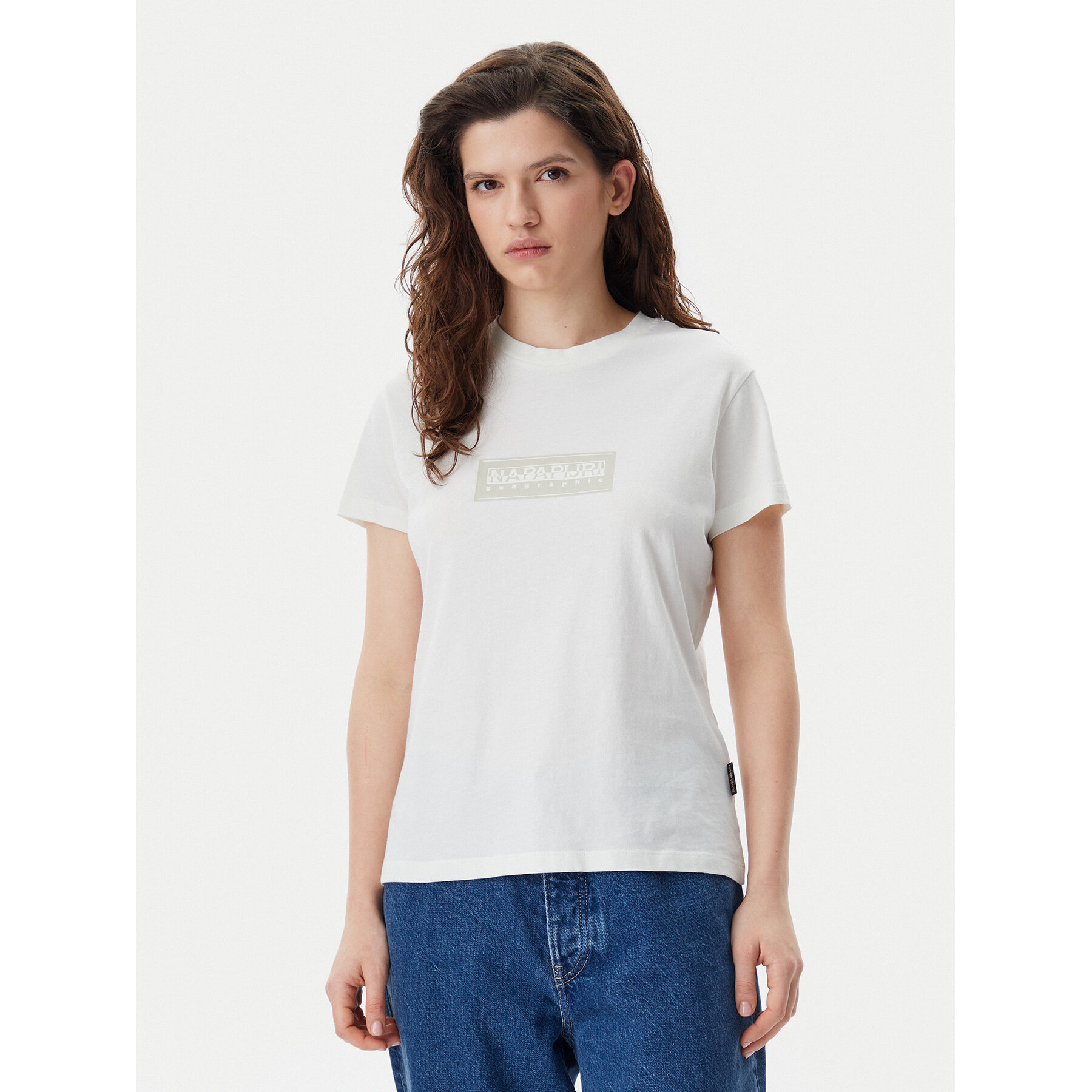 Napapijri T-shirt NP0A4IP1 Bianco Regular Fit