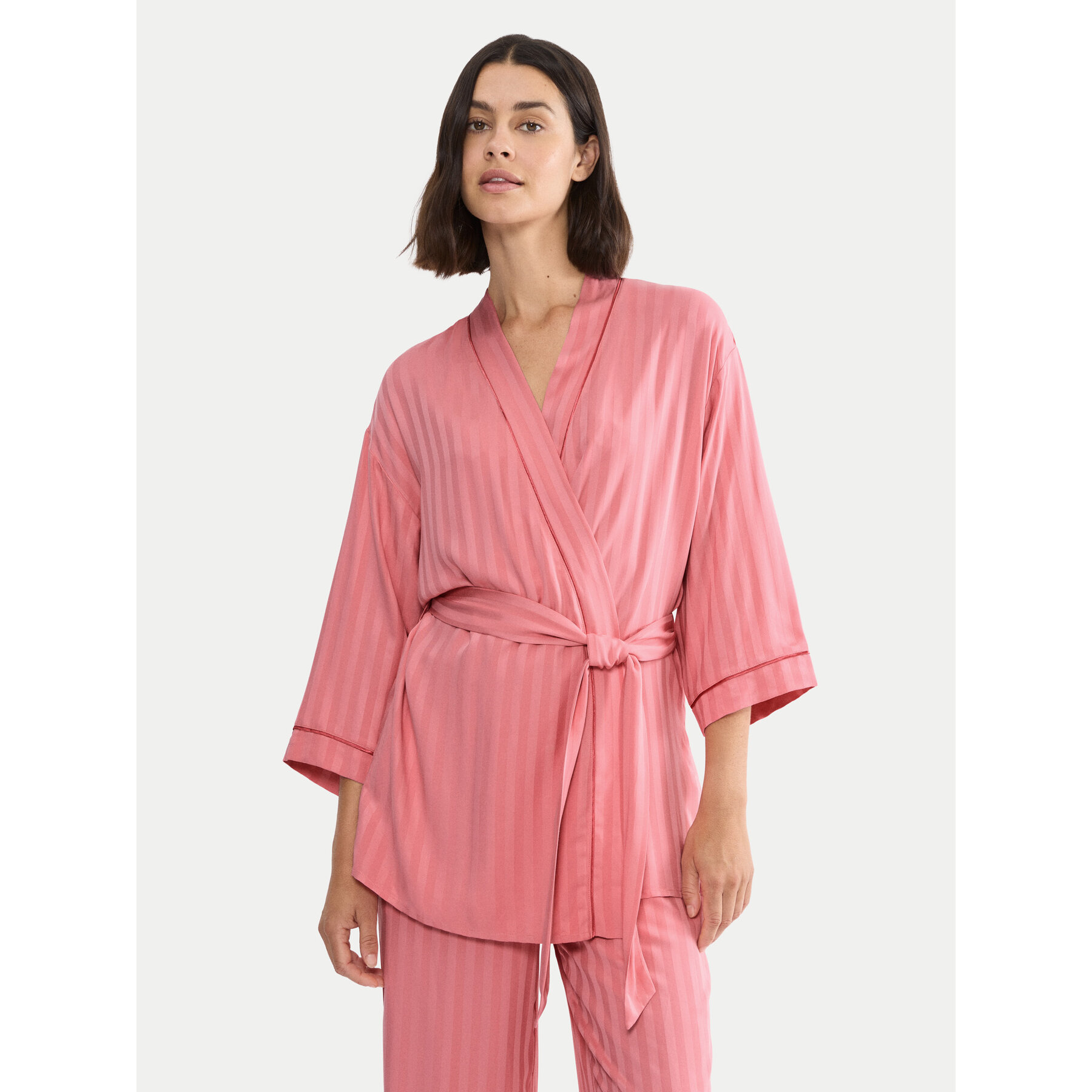 Triumph Köntös Amourette Jacquard 10227267 Rózsaszín Relaxed Fit