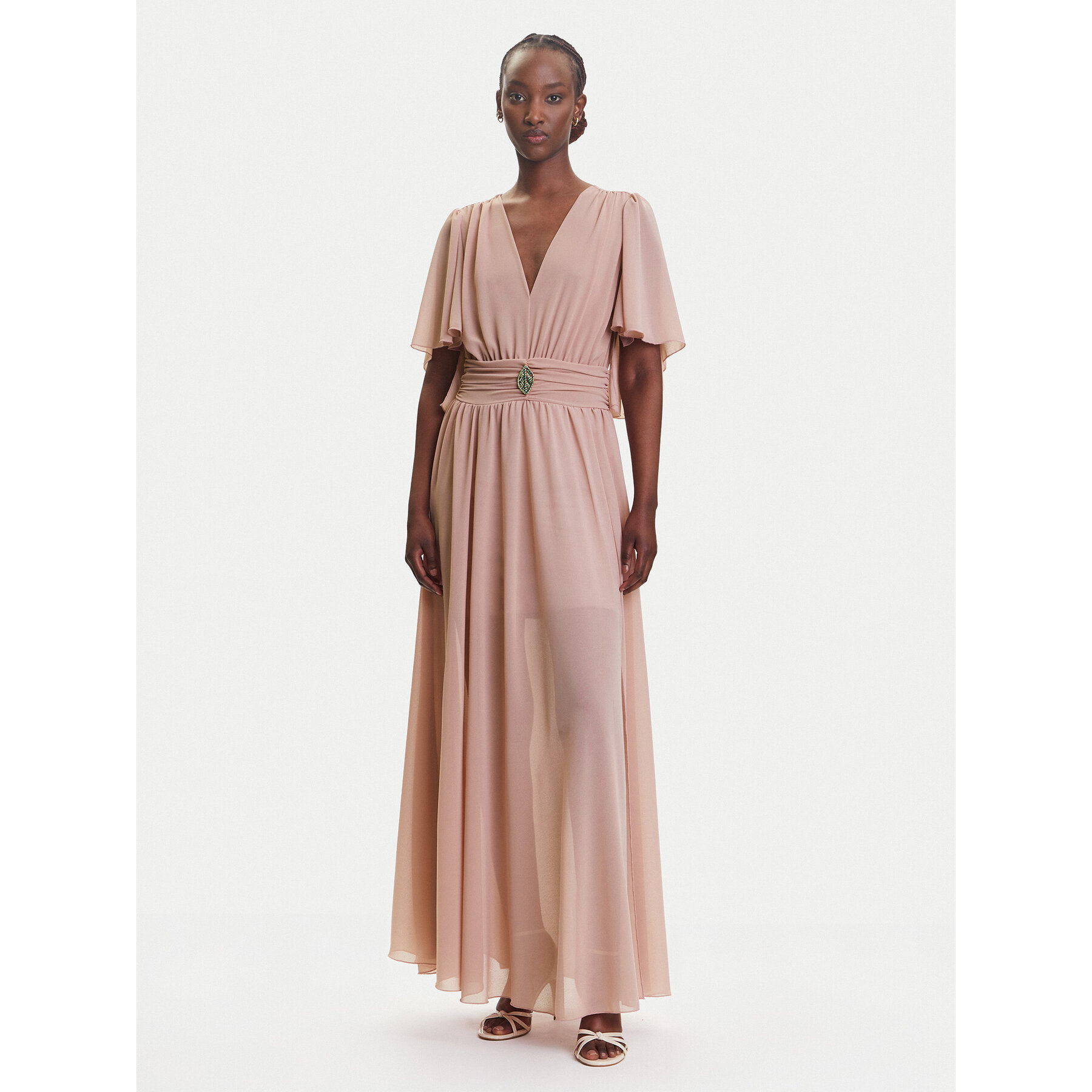 Fracomina Abendkleid FQ25SD3011W41201 Rosa Regular Fit
