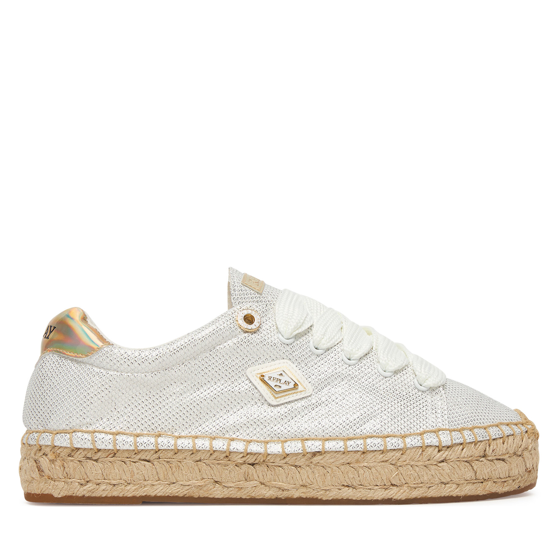 Espadrilky REPLAY GWF22 .000.C0093S Biela