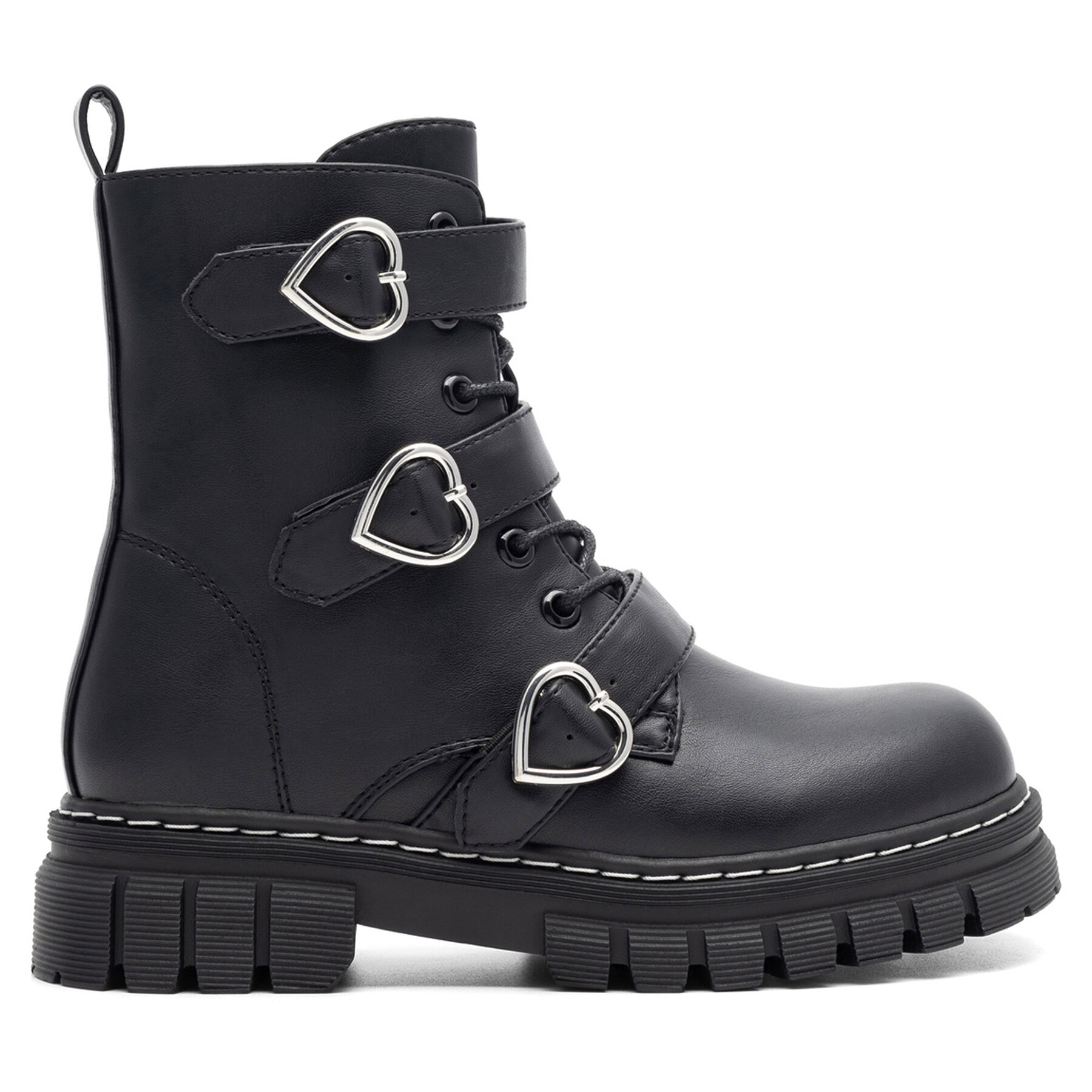 Botines planos DeeZee CS5959-01 Negro