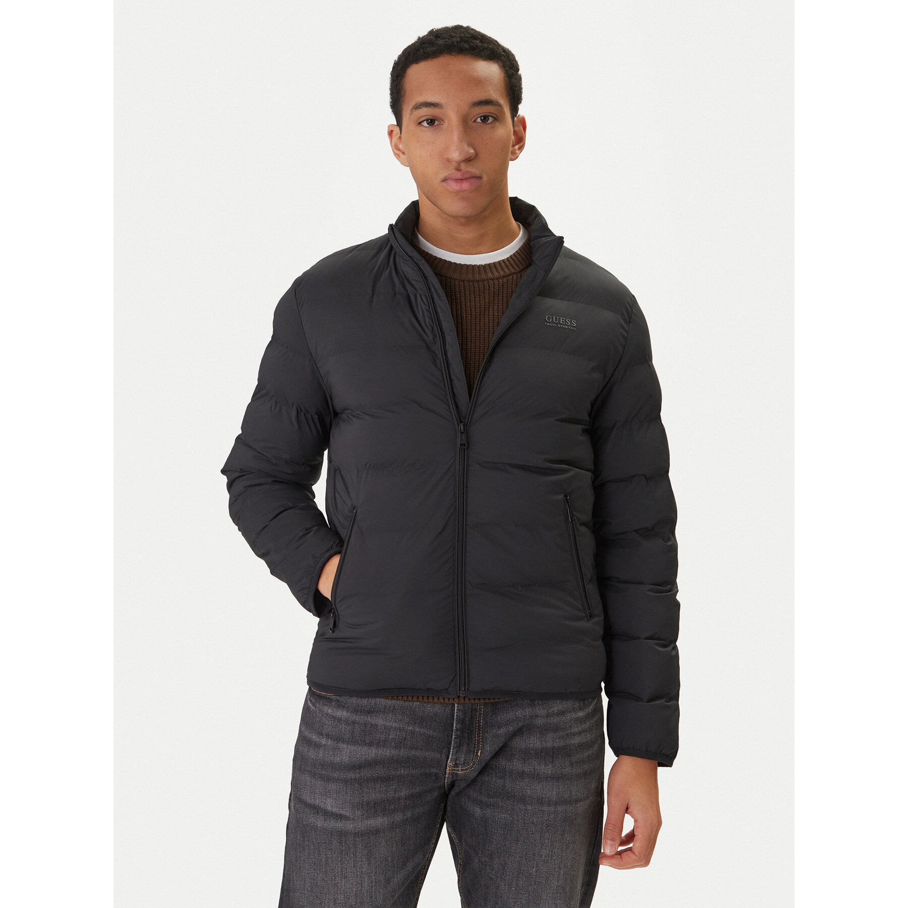 Guess Übergangsjacke M6RL0I WJ242 Schwarz Regular Fit