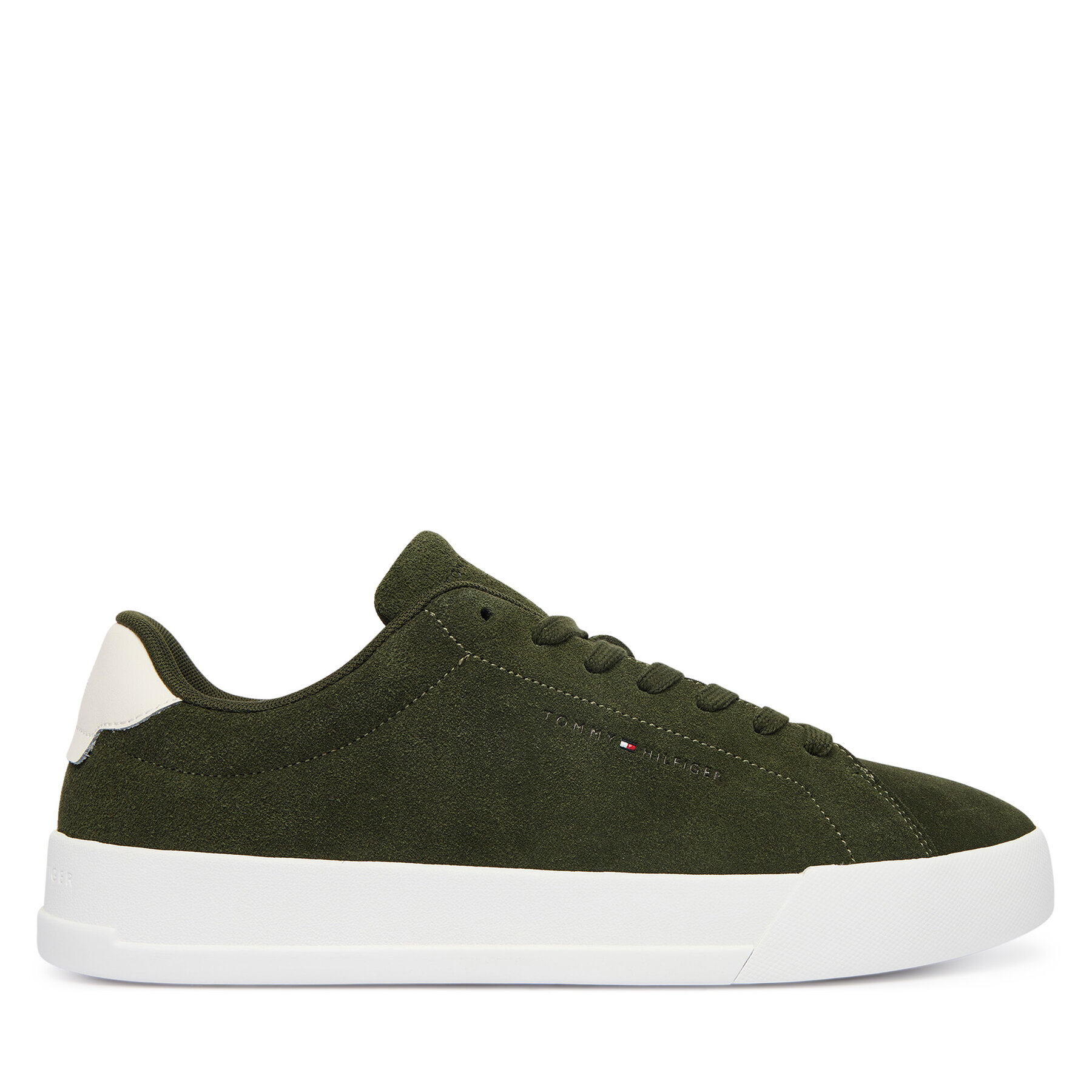 Sportcipők Tommy Hilfiger Th Court Core Suede FM0FM05716 Zöld