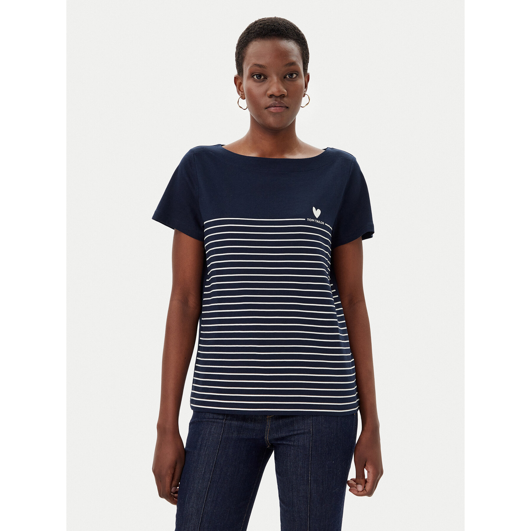 Tom Tailor T-shirt 1045544 Blu scuro Regular Fit