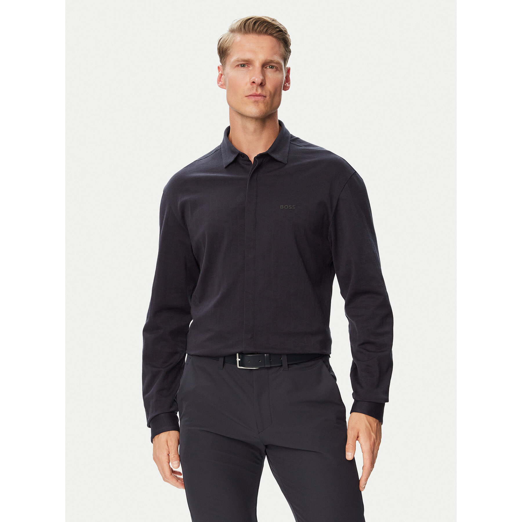 BOSS Hemd ST_Tour Excurse L 50565837 Dunkelblau Regular Fit