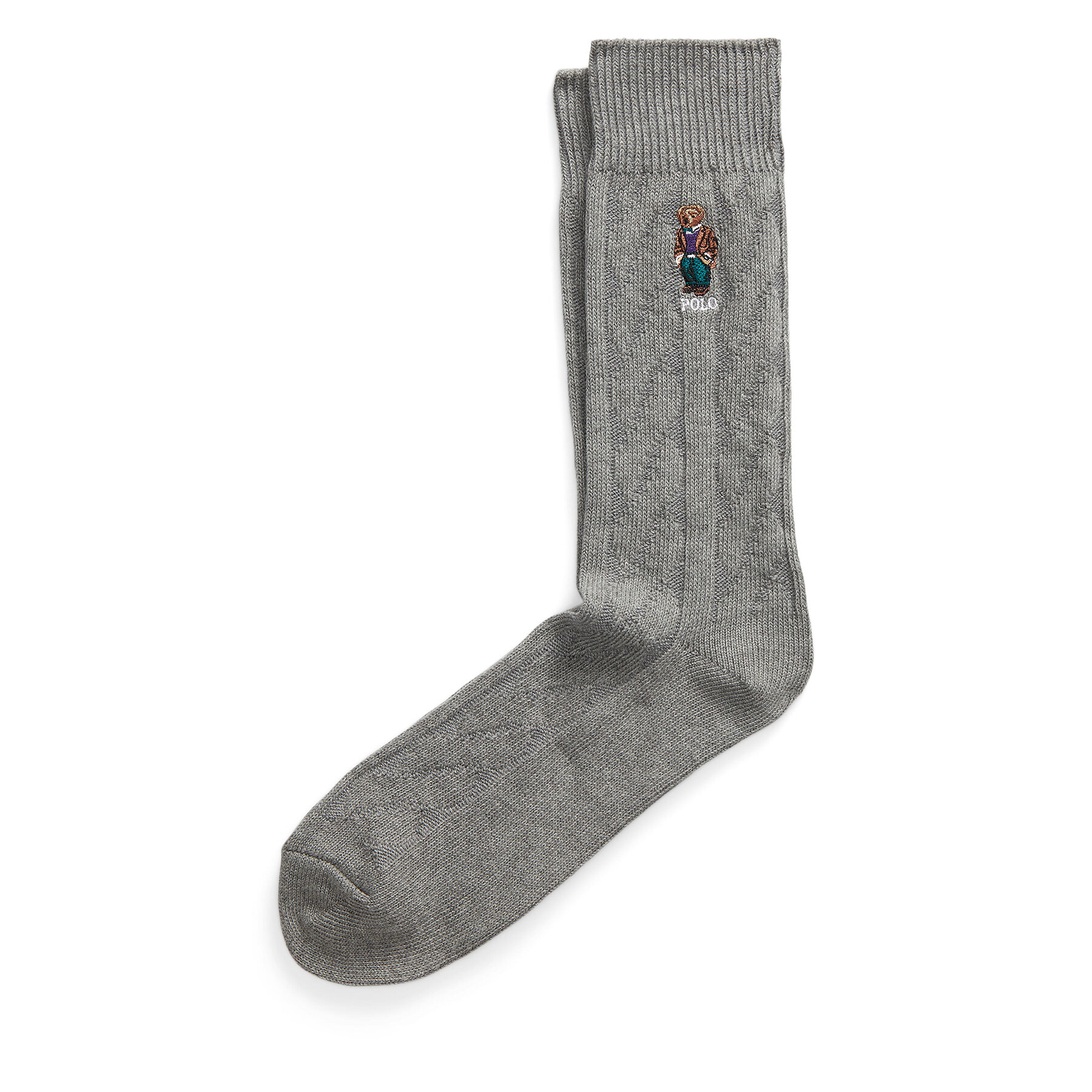 

Високі чоловічі шкарпетки Polo Ralph Lauren 449929102001 Grey Heather, Сірий