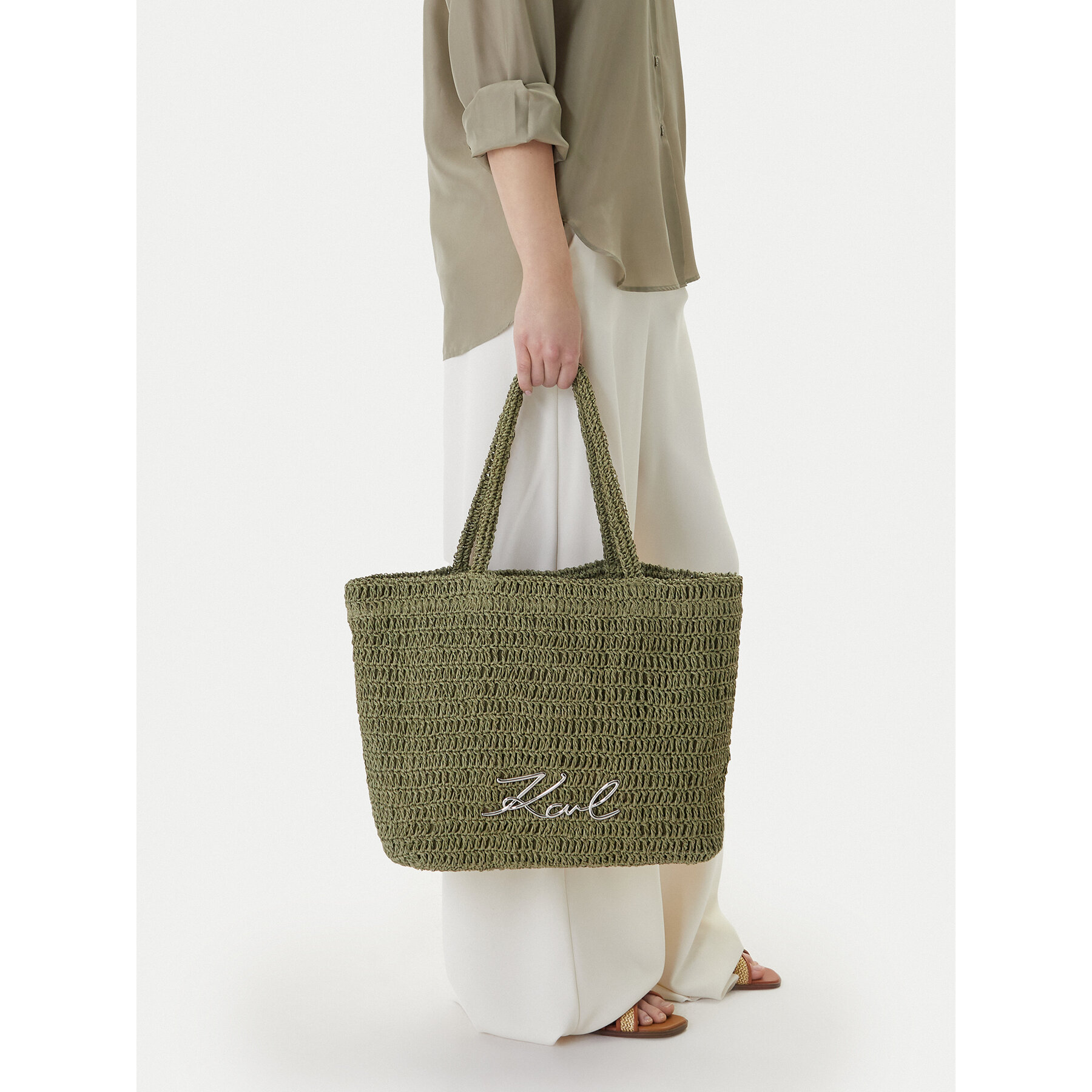 Geantă KARL LAGERFELD B1W46079 Verde