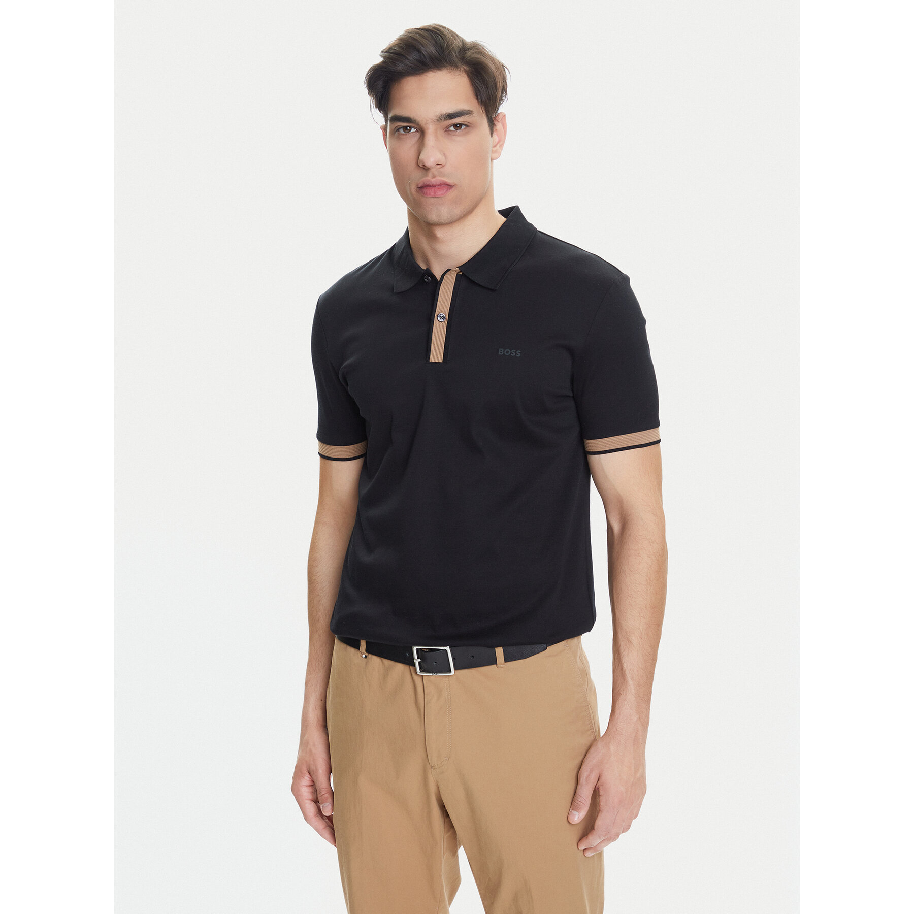 BOSS Polo H-Phillipson 200 50543865 Nero Slim Fit