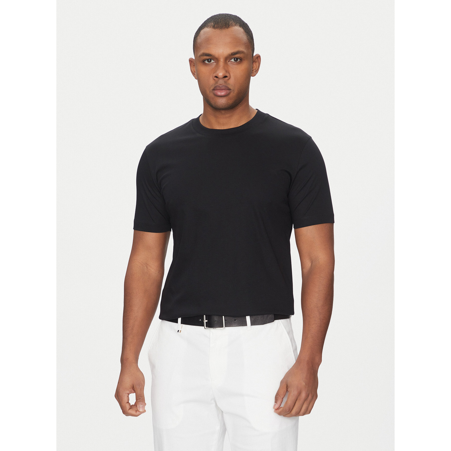 BOSS Póló H-Tessler 17 50523931 Fekete Slim Fit