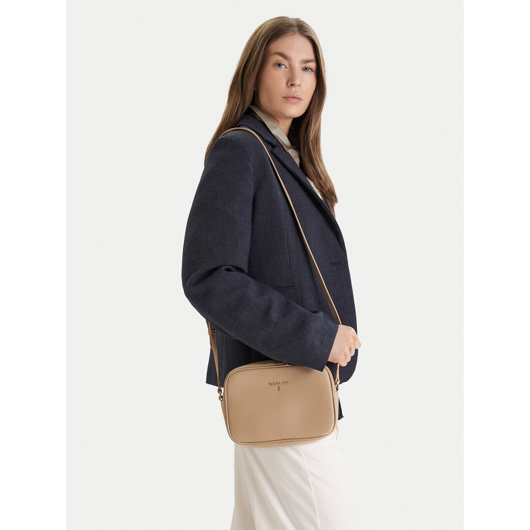 Táska Patrizia Pepe CB8985/L001-R874 Bézs