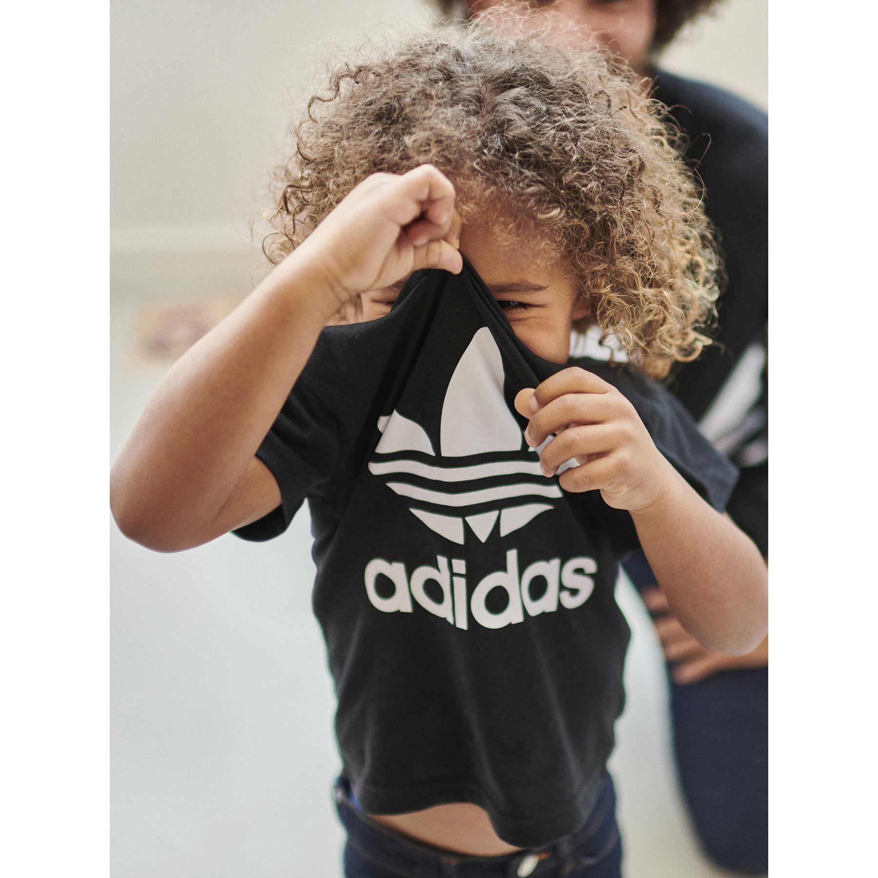 adidas T-Shirt Trefoil DV2829 Μαύρο Regular Fit