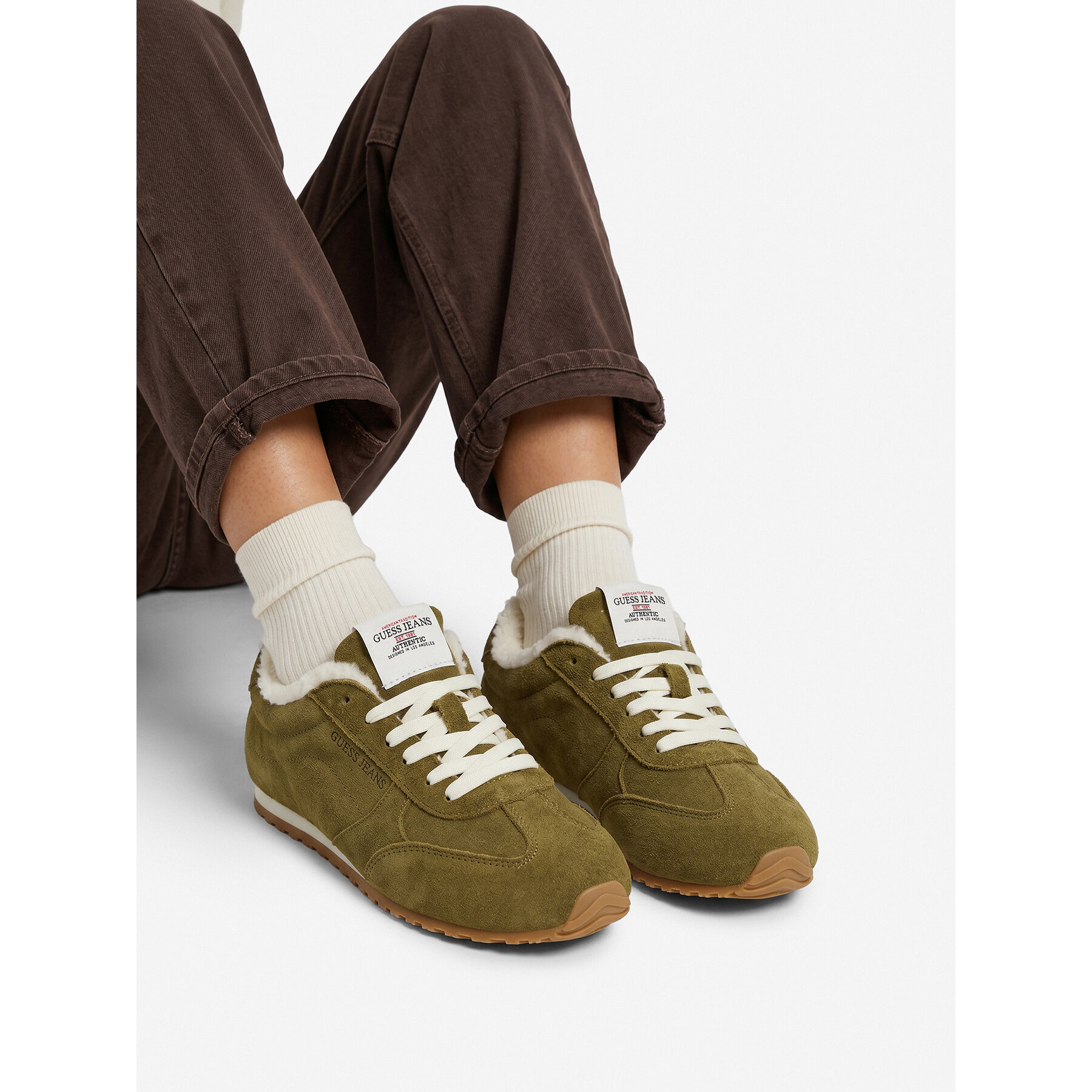 Sneakers Guess Jeans EO-GSJ0126 Kaki