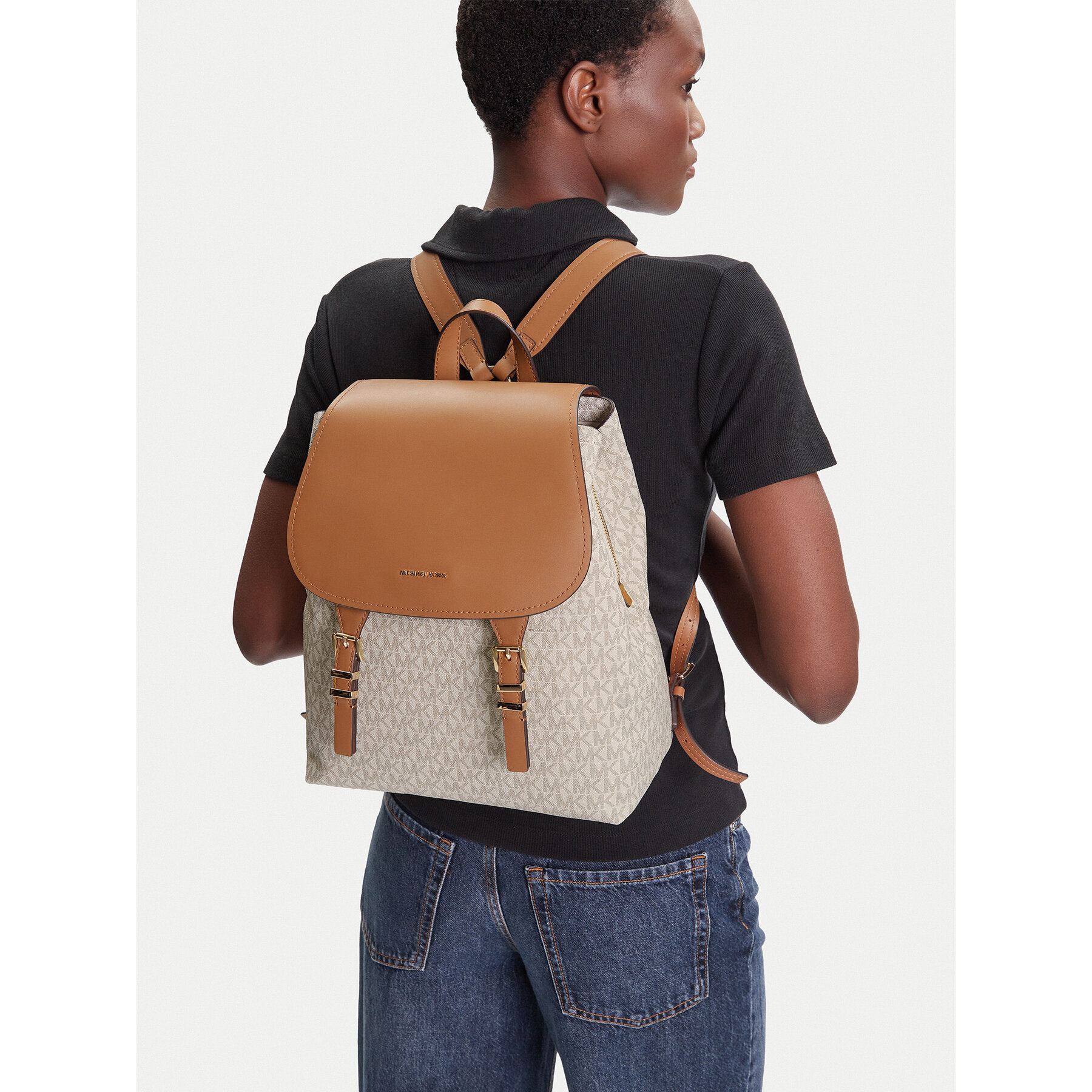 Ruksak MICHAEL Michael Kors Quinn 30T5GQNB2B Šarena