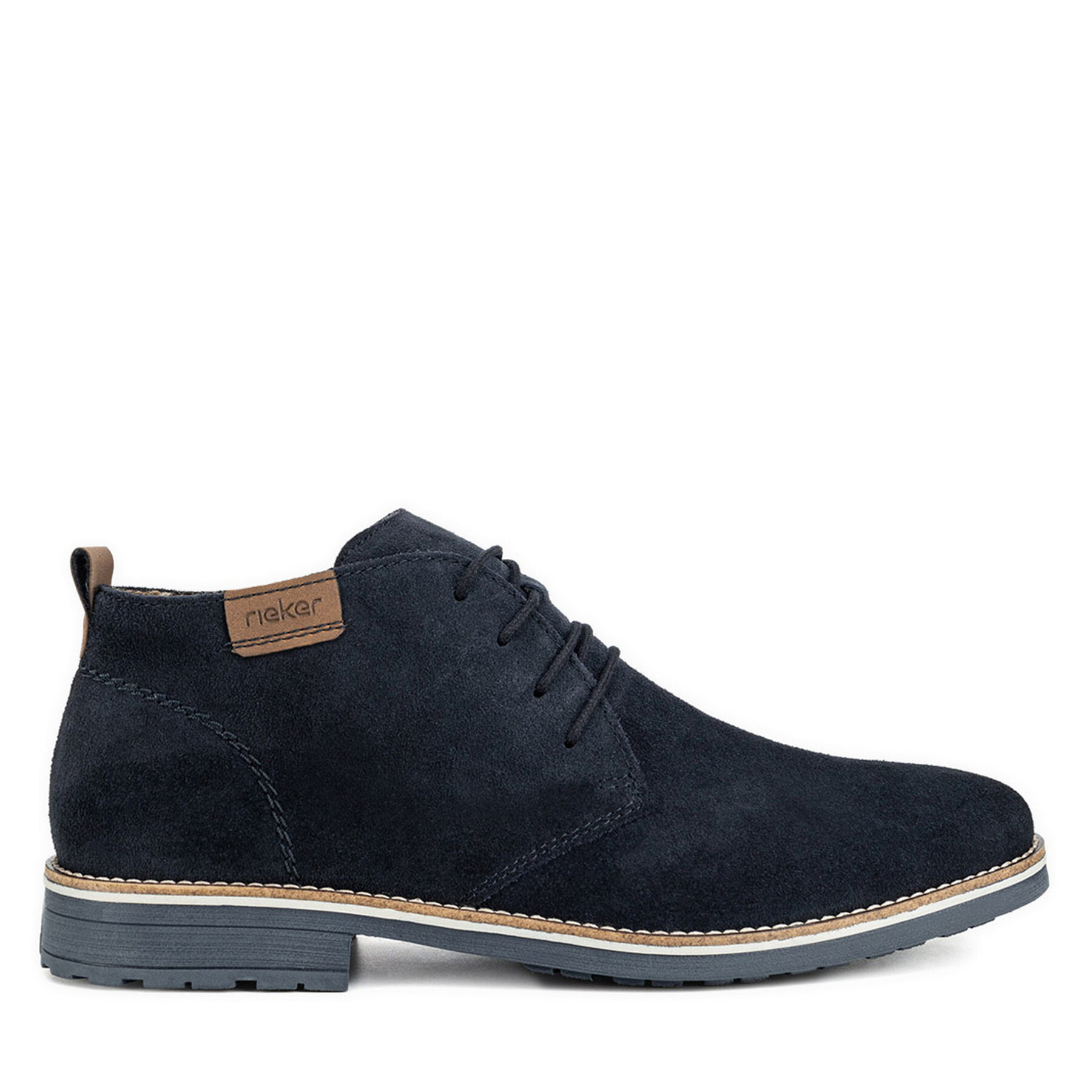 Herren Halbschuhe Rieker, Schuhgröße 43, Blau, 33206-14