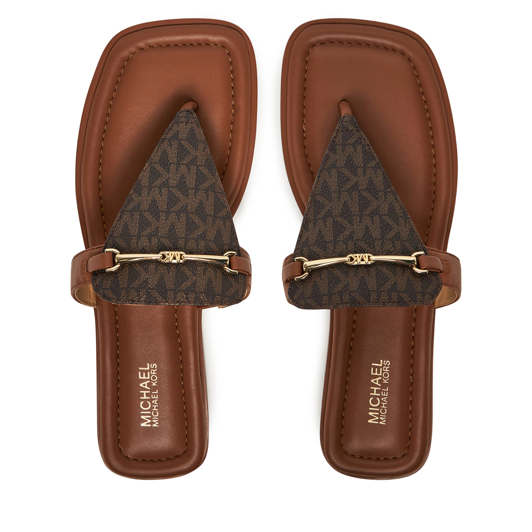 MICHAEL Michael Kors Σαγιονάρες MICHAEL Michael Kors Lena 40R5LEFS2B Καφέ