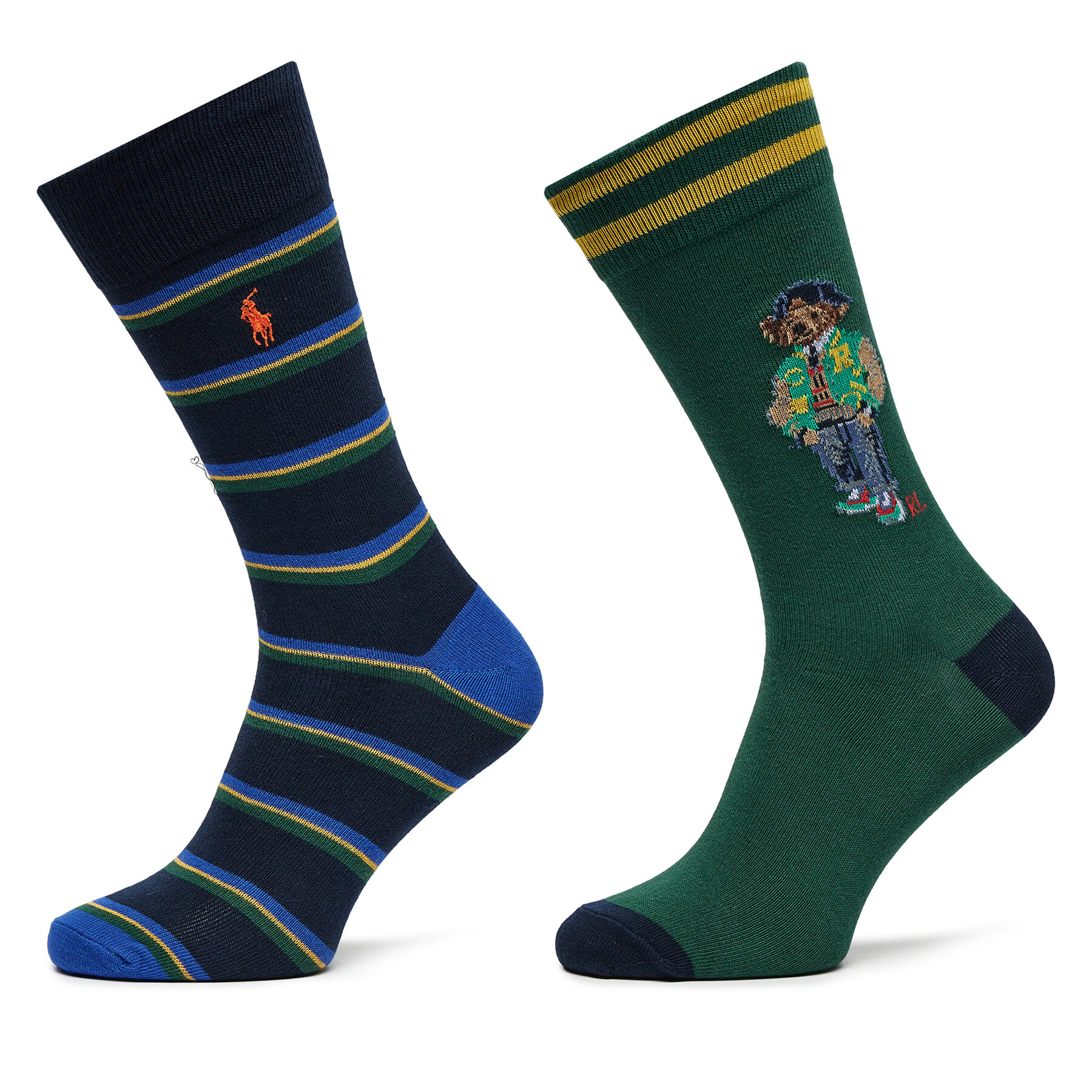 2 pares de calcetines altos para hombre Polo Ralph Lauren 449958830002 De color