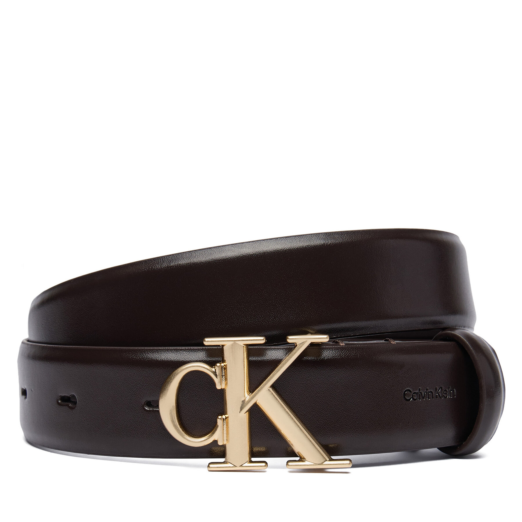 Opasok Calvin Klein LV04F7074G Hnedá