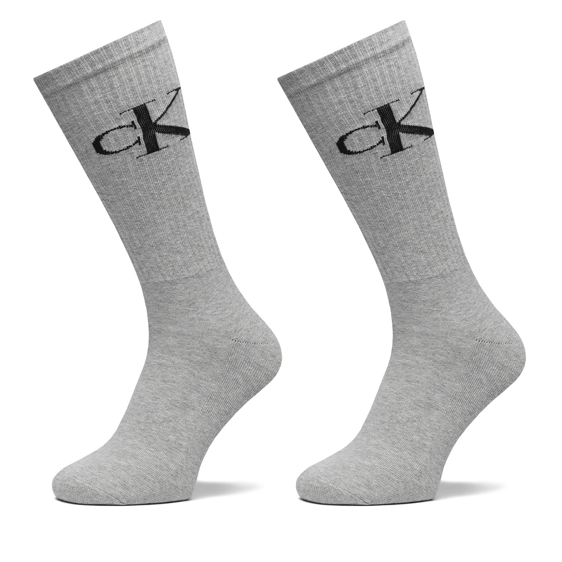 2 pár hosszú szárú férfi zokni Calvin Klein Jeans, Méret: 39/42, Szürke, 701228802