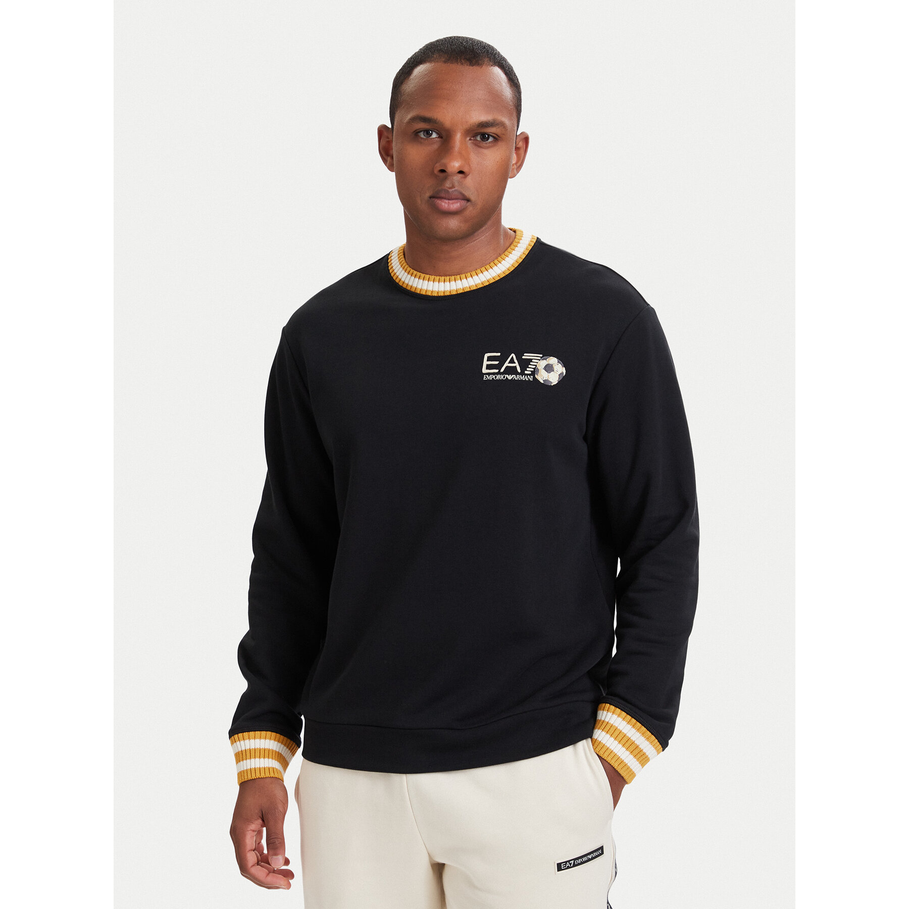 EA7 Emporio Armani Sweatshirt 7M002138 AF22265 UC001 Schwarz Regular Fit