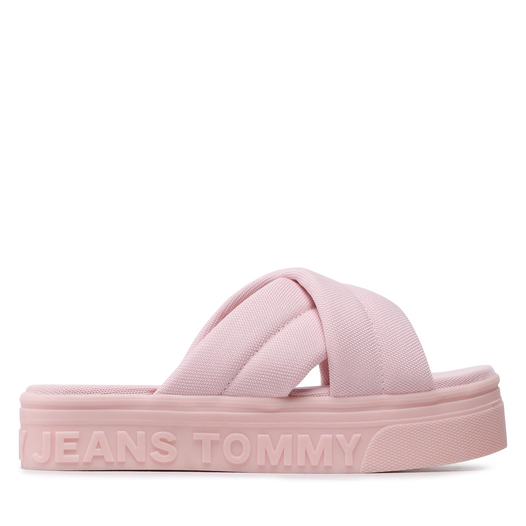 Damen Pantoletten Tommy Jeans, Schuhgröße 41, Rosa, Fltfrm Sandal EN0EN02116
